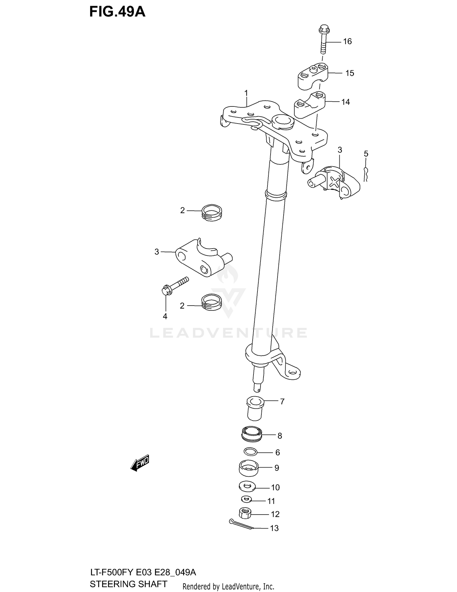 STEERING SHAFT (MODEL Y/K1/K2)