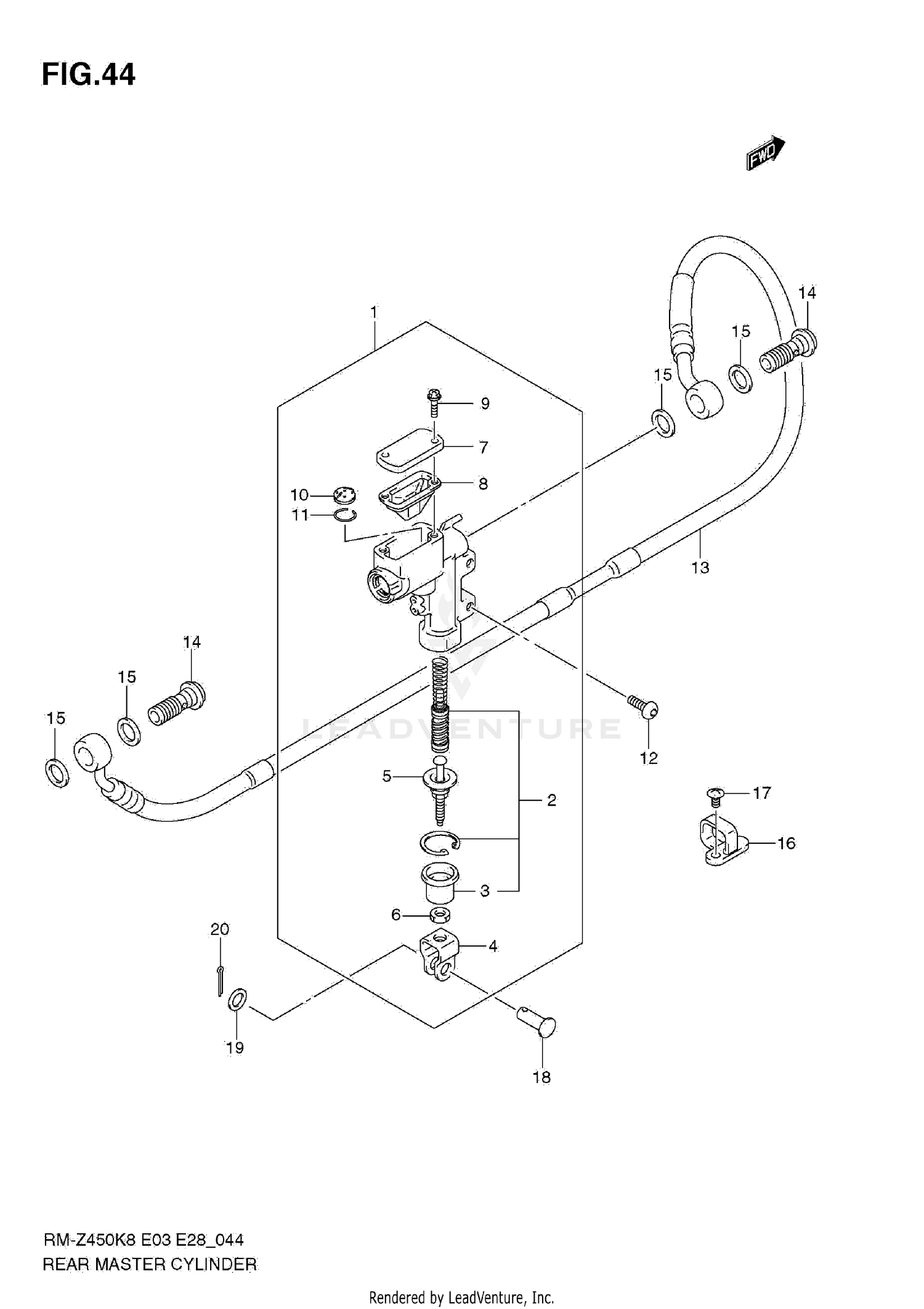 REAR MASTER CYLINDER