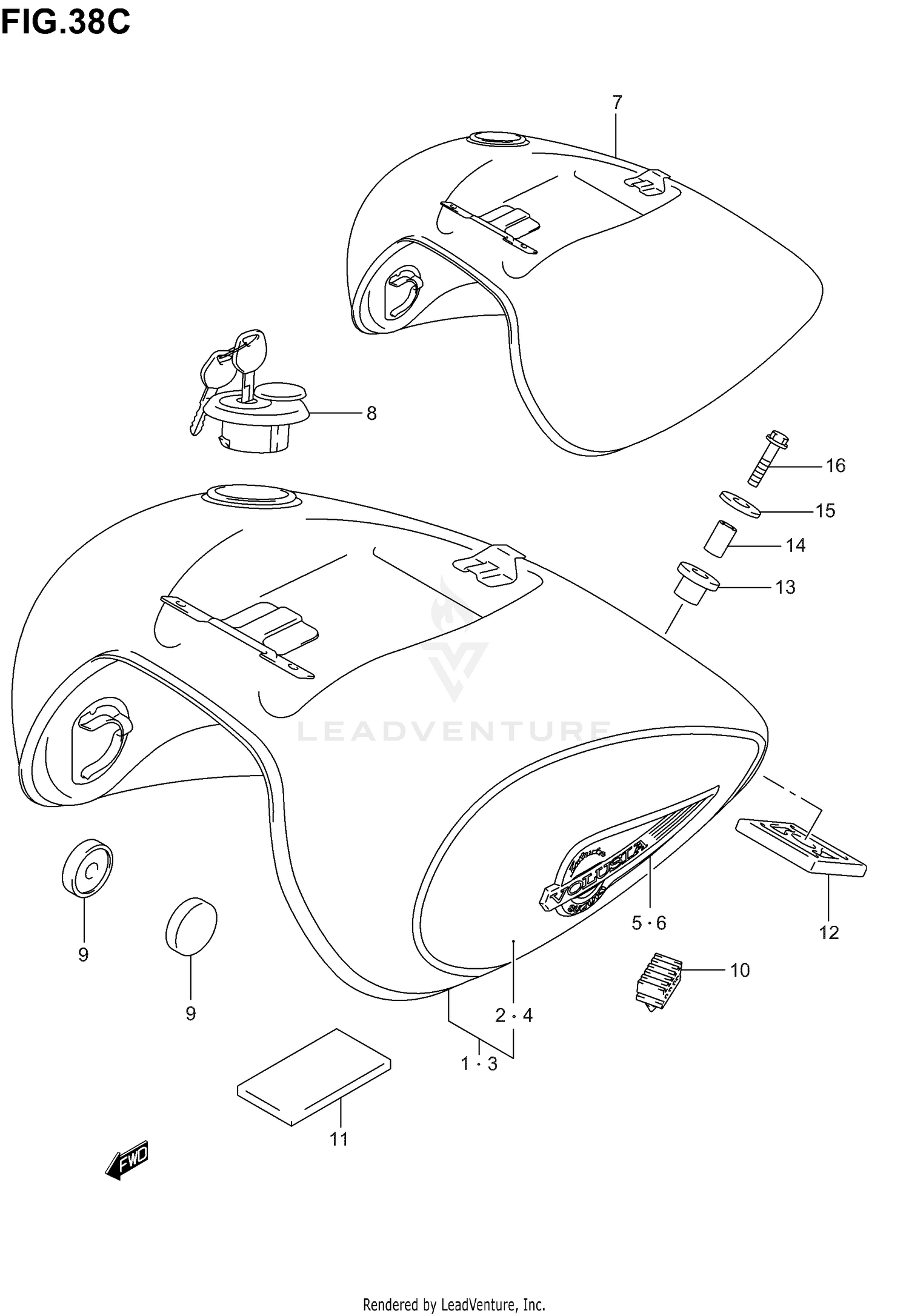 FUEL TANK (MODEL K4)