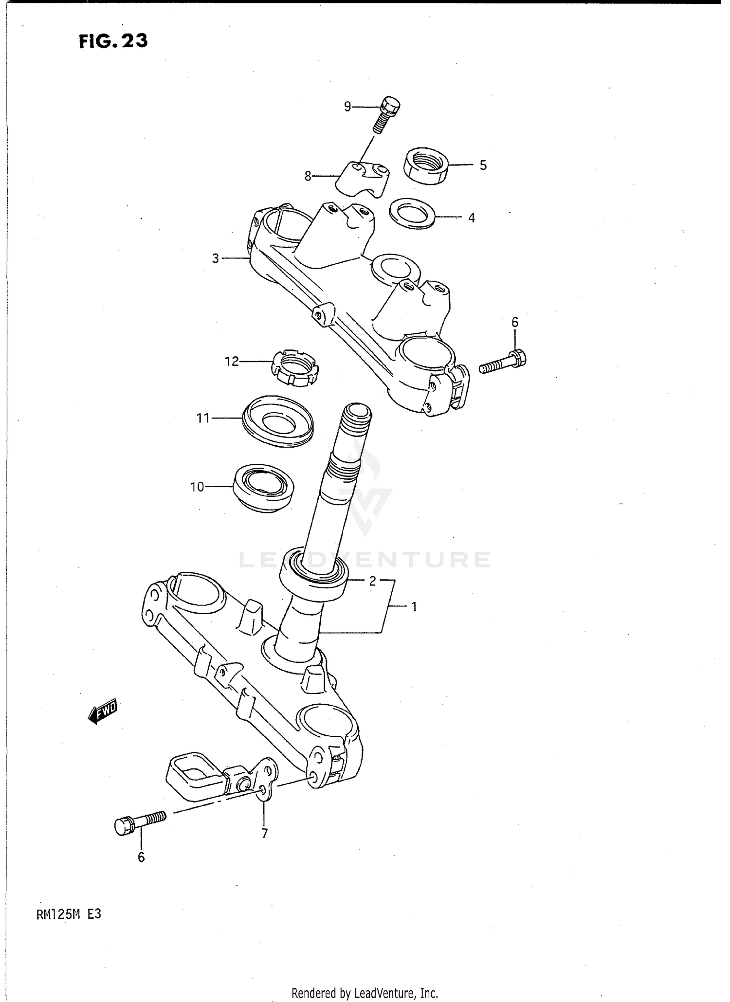 STEERING STEM (MODEL K)