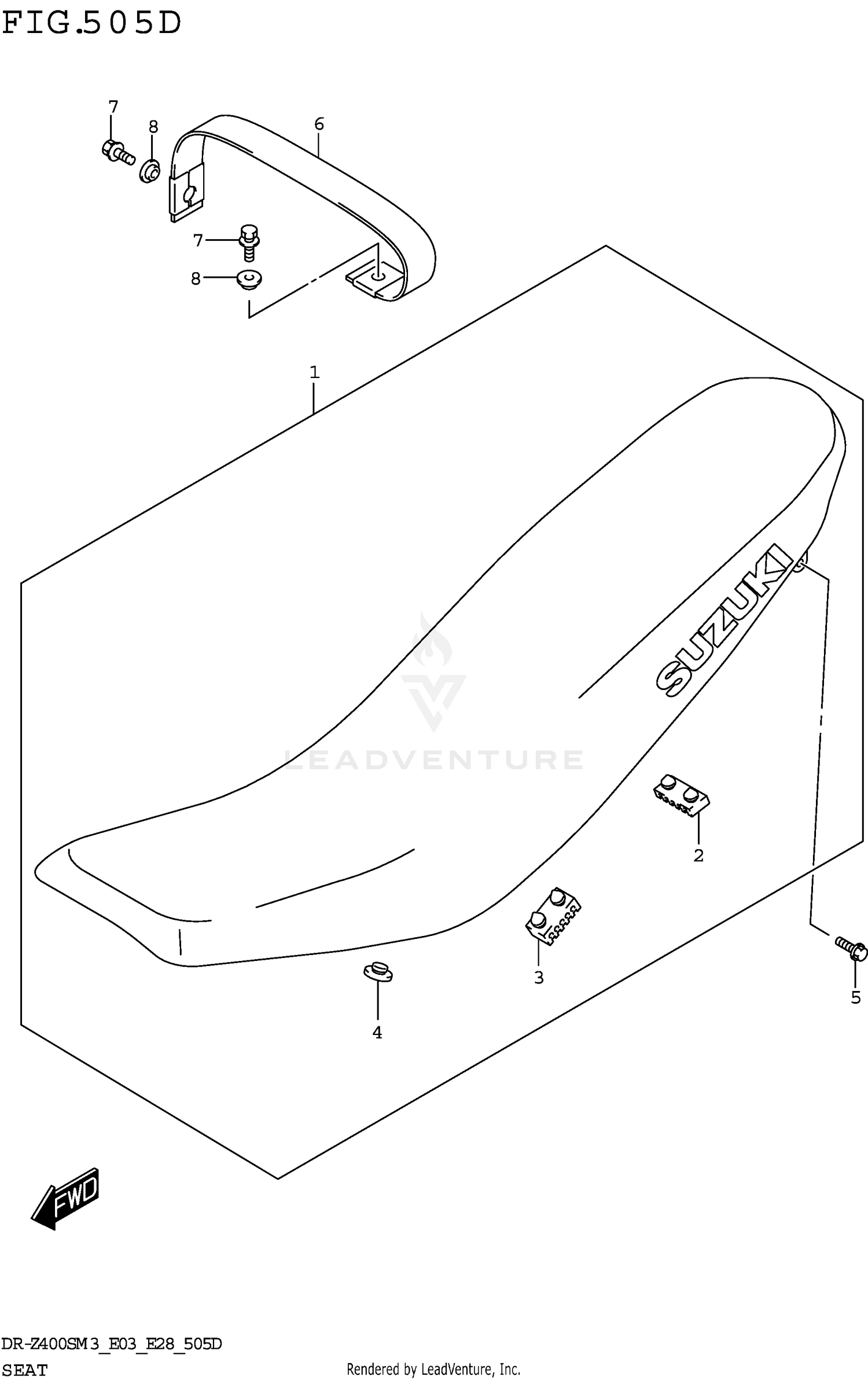 SEAT (DR-Z400SMM3 E03)