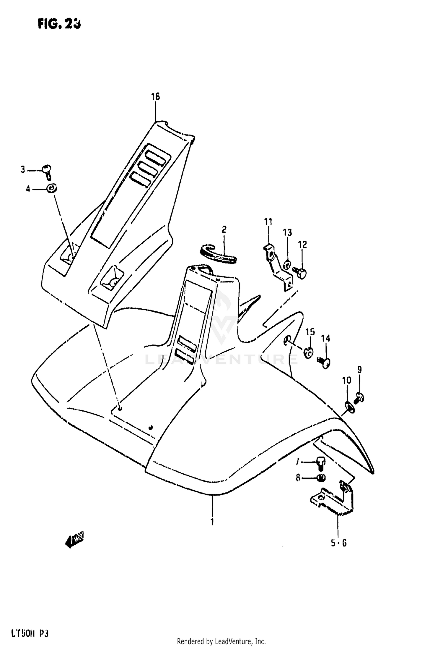 FRONT FENDER (MODEL H)