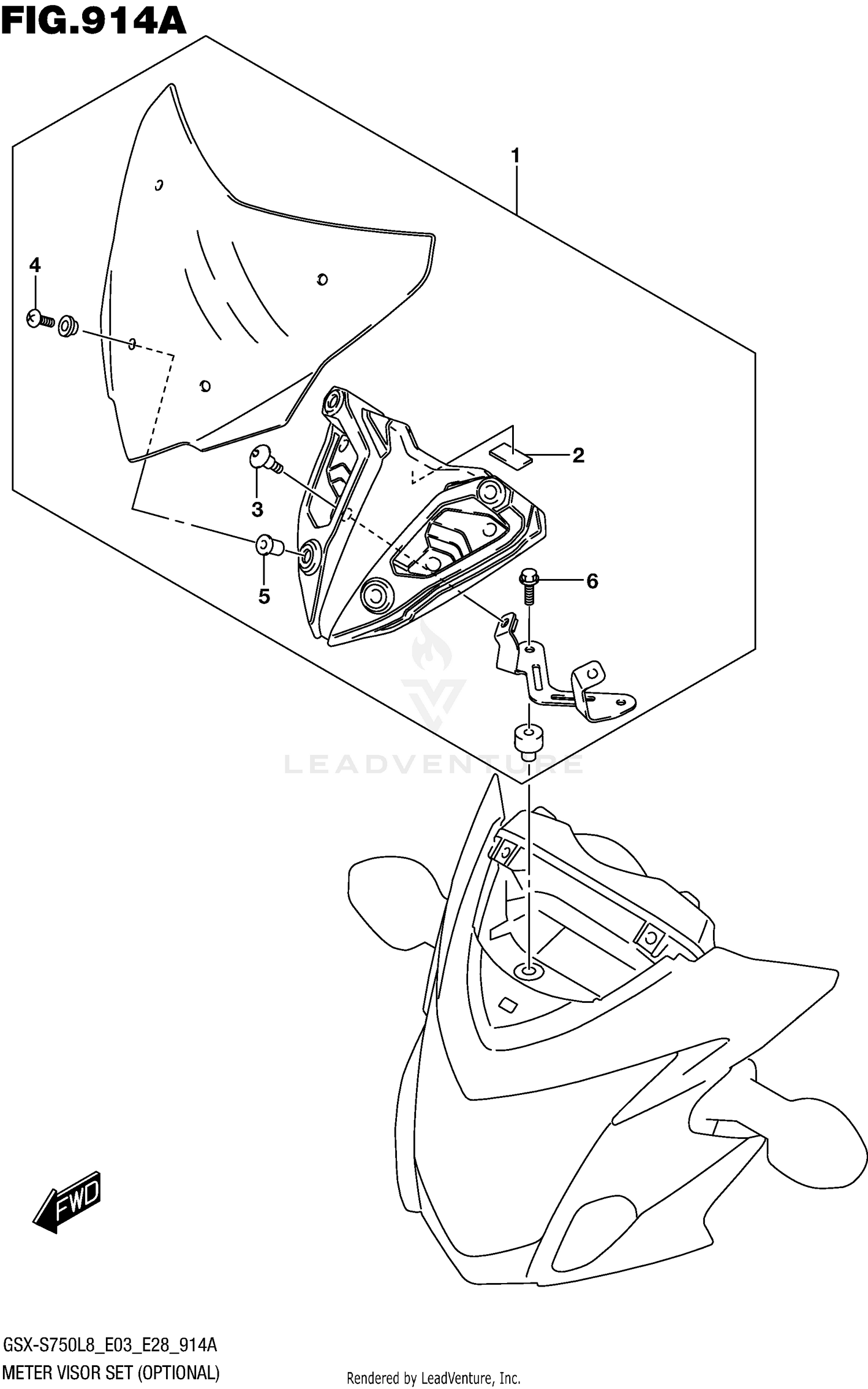 METER VISOR SET (OPTIONAL)