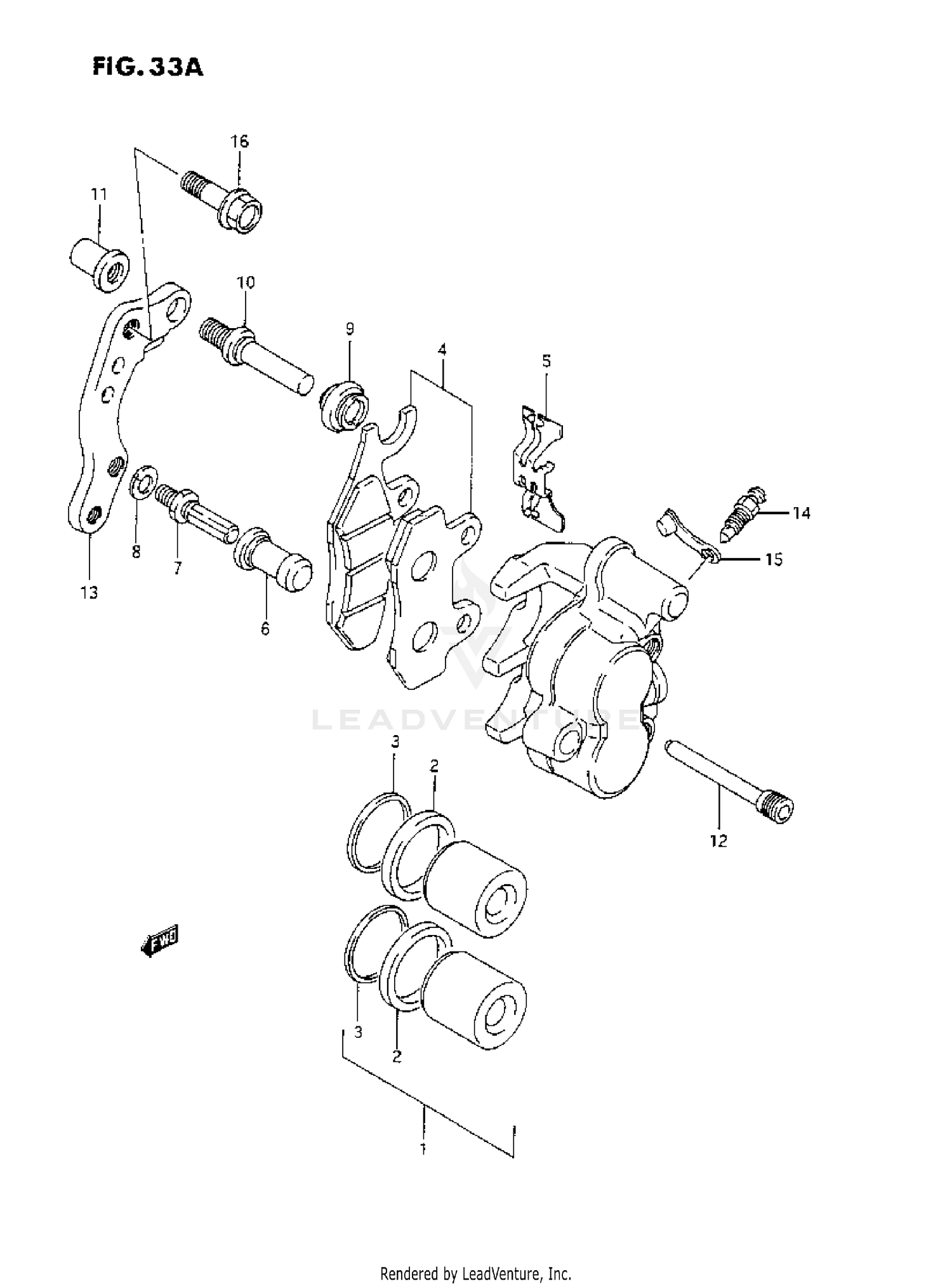FRONT CALIPER (M/N/P/R)