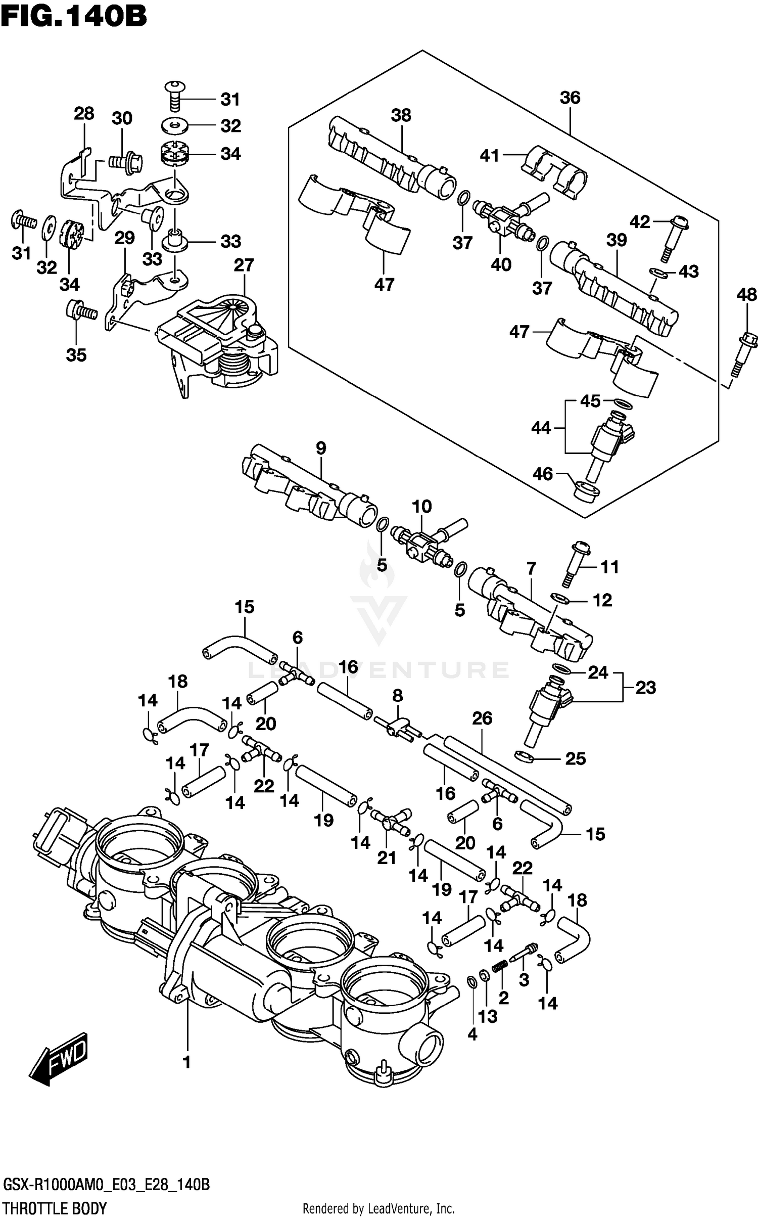 THROTTLE BODY (E33)