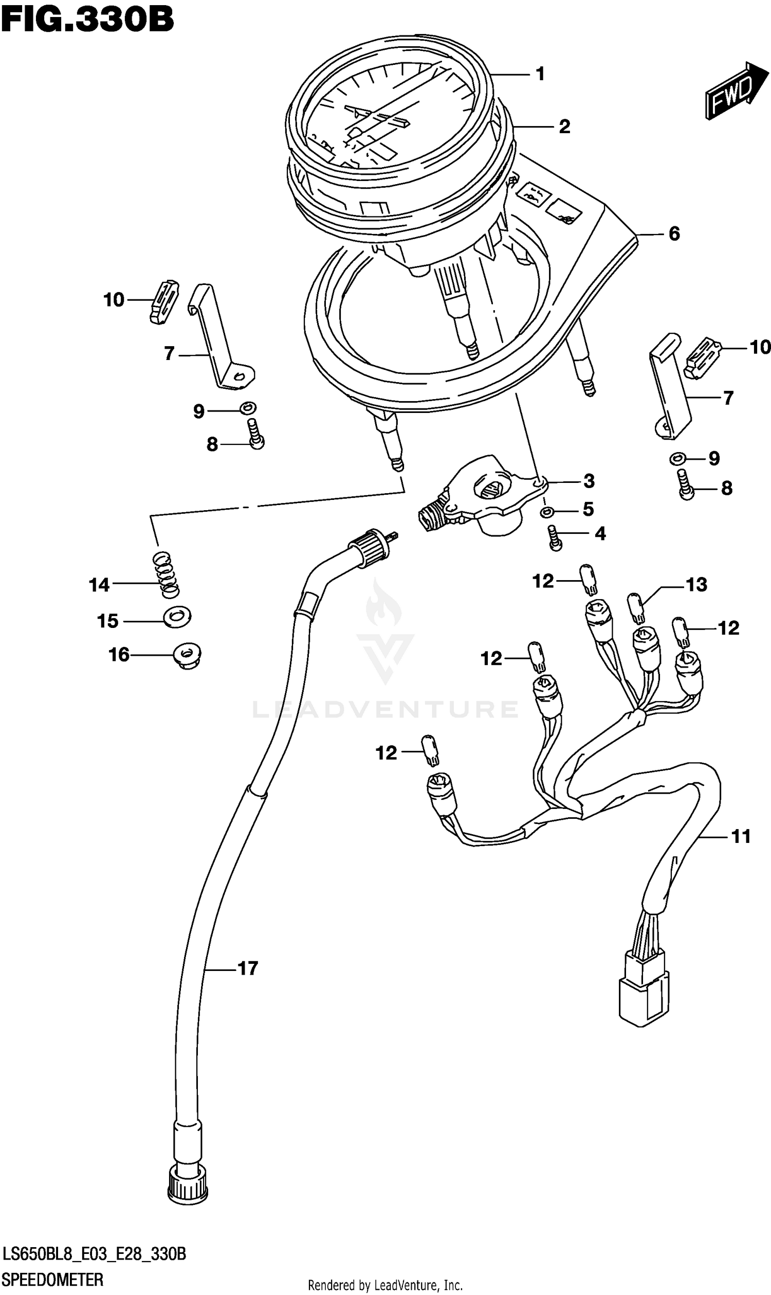 SPEEDOMETER (LS650BL8 E28)