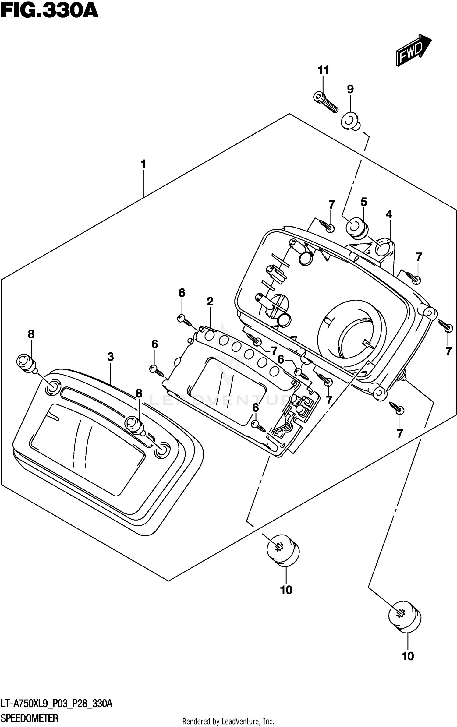 SPEEDOMETER (LT-A750XL9 P03)