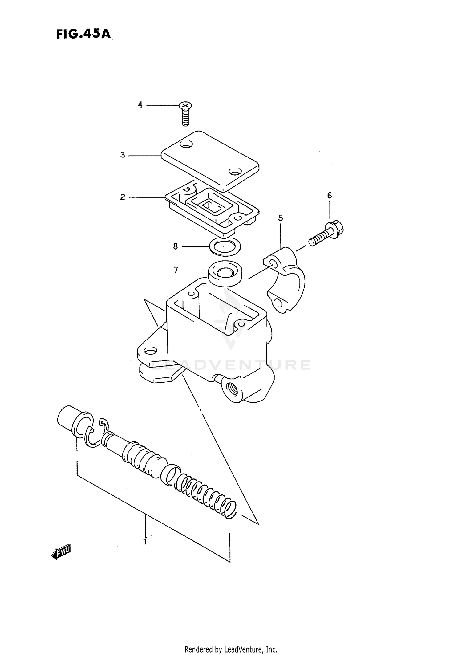 FRONT MASTER CYLINDER (MODEL M/N/P/R/S)
