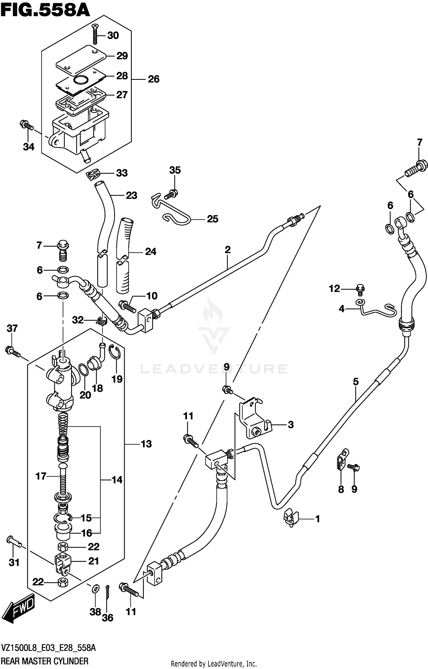 REAR MASTER CYLINDER