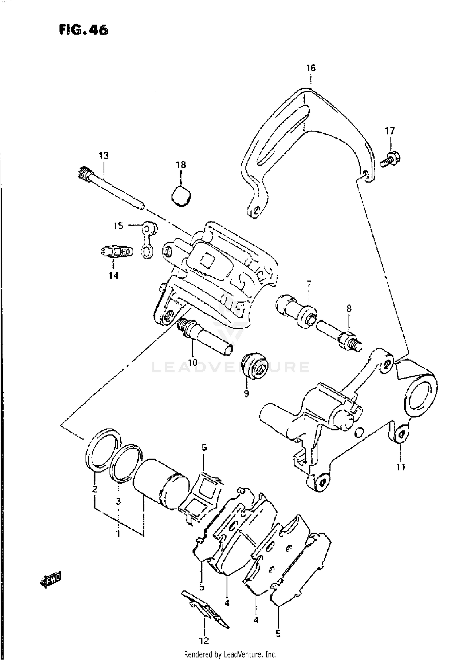 REAR CALIPER (MODEL L/M)