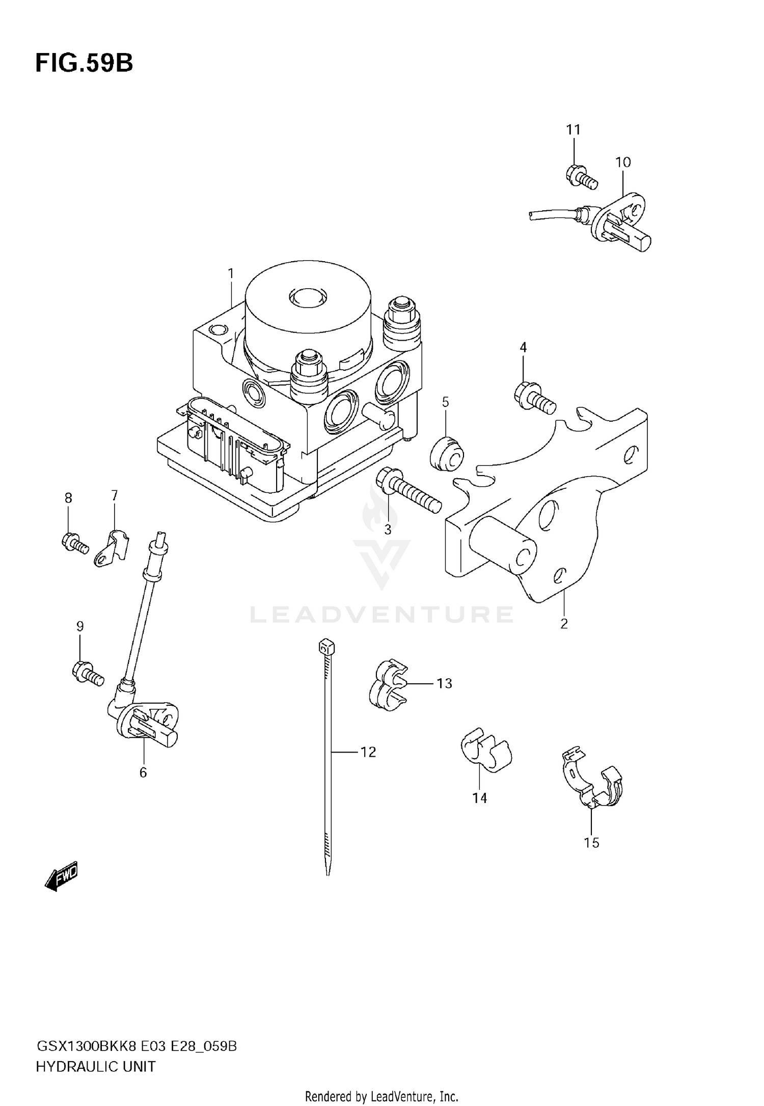 HYDRAULIC UNIT (GSX1300BKAK8/AK9)