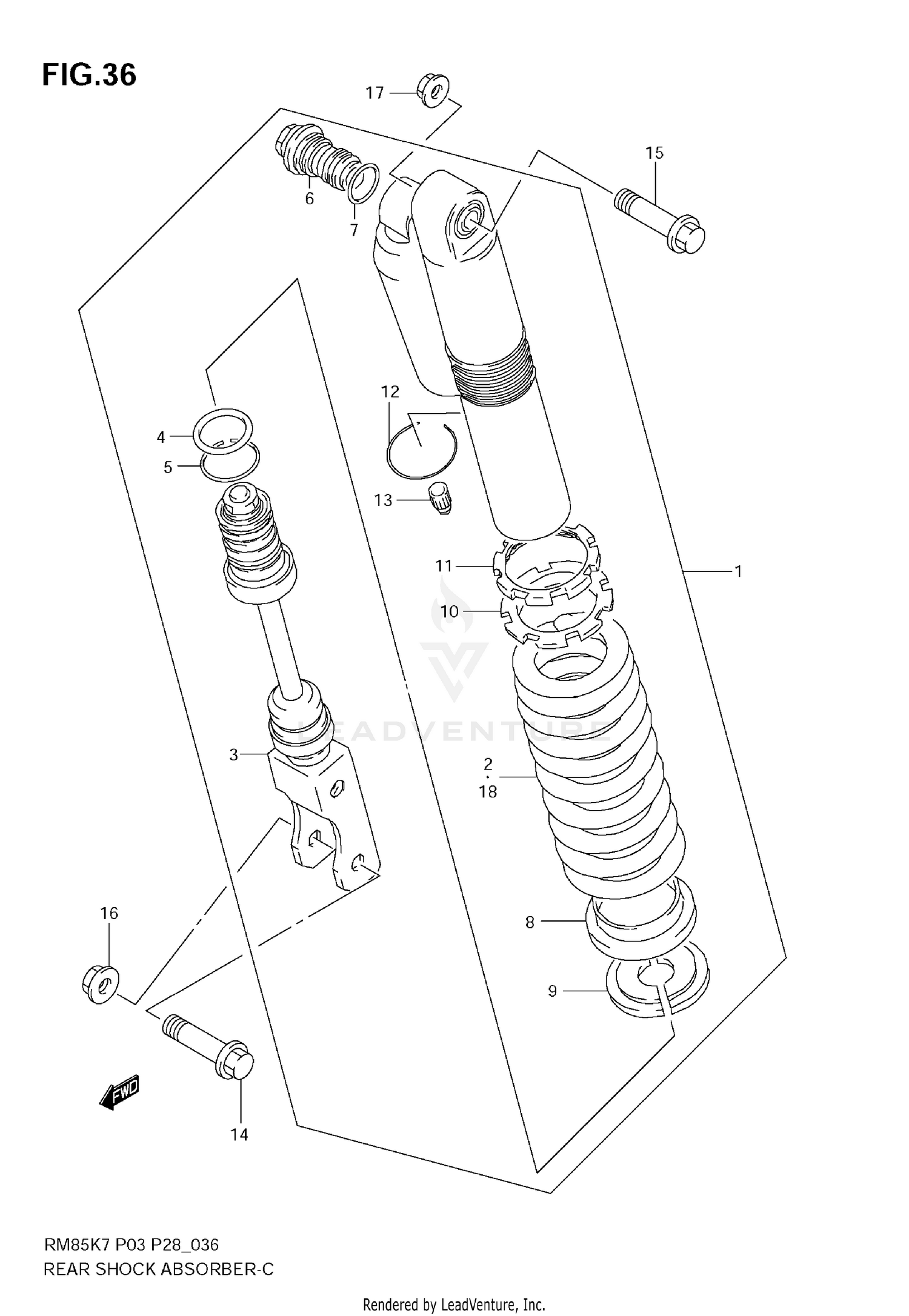 REAR SHOCK ABSORBER