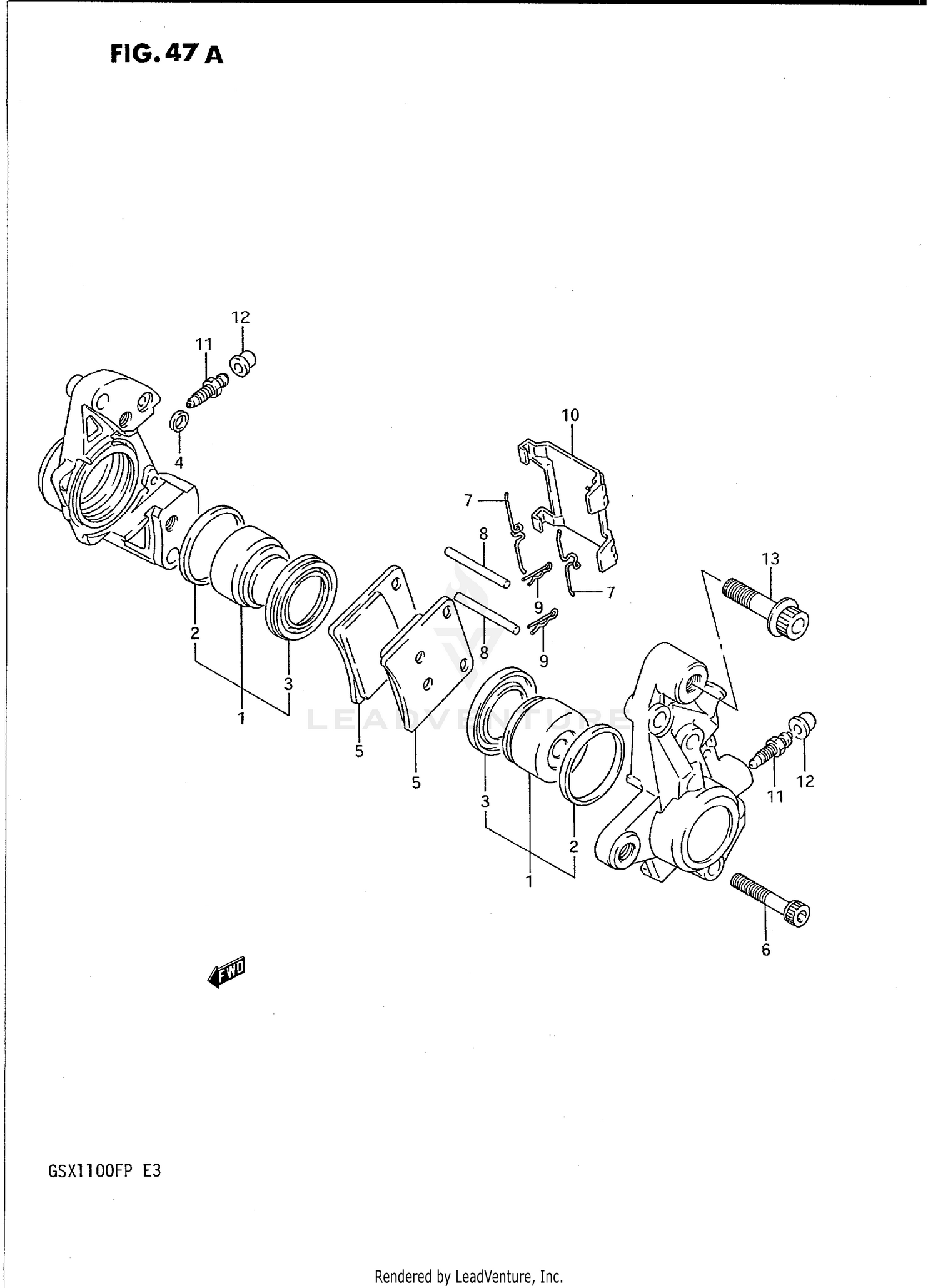 FRONT CALIPERS (MODEL K/L/M/N)