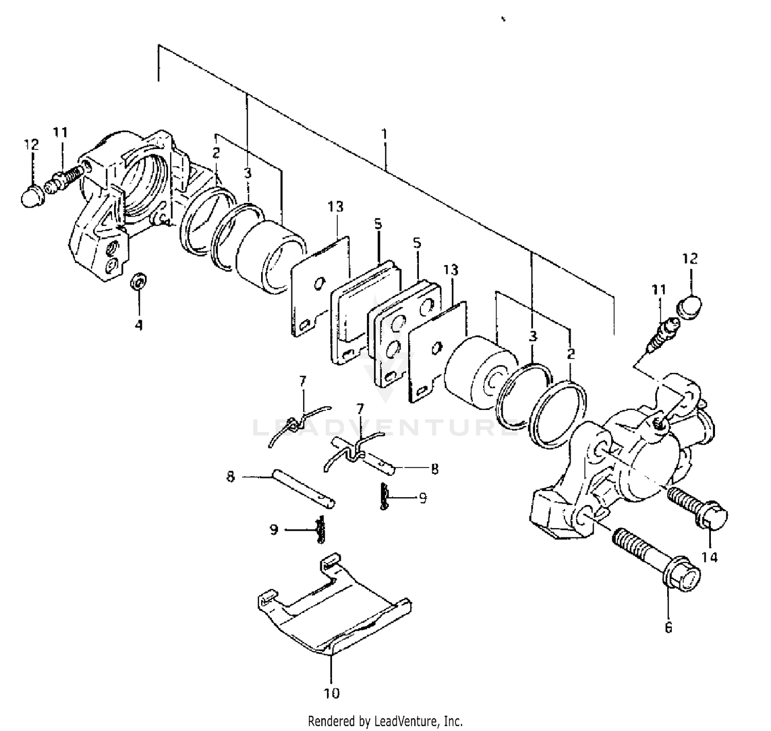 REAR CALIPER (MODEL P)