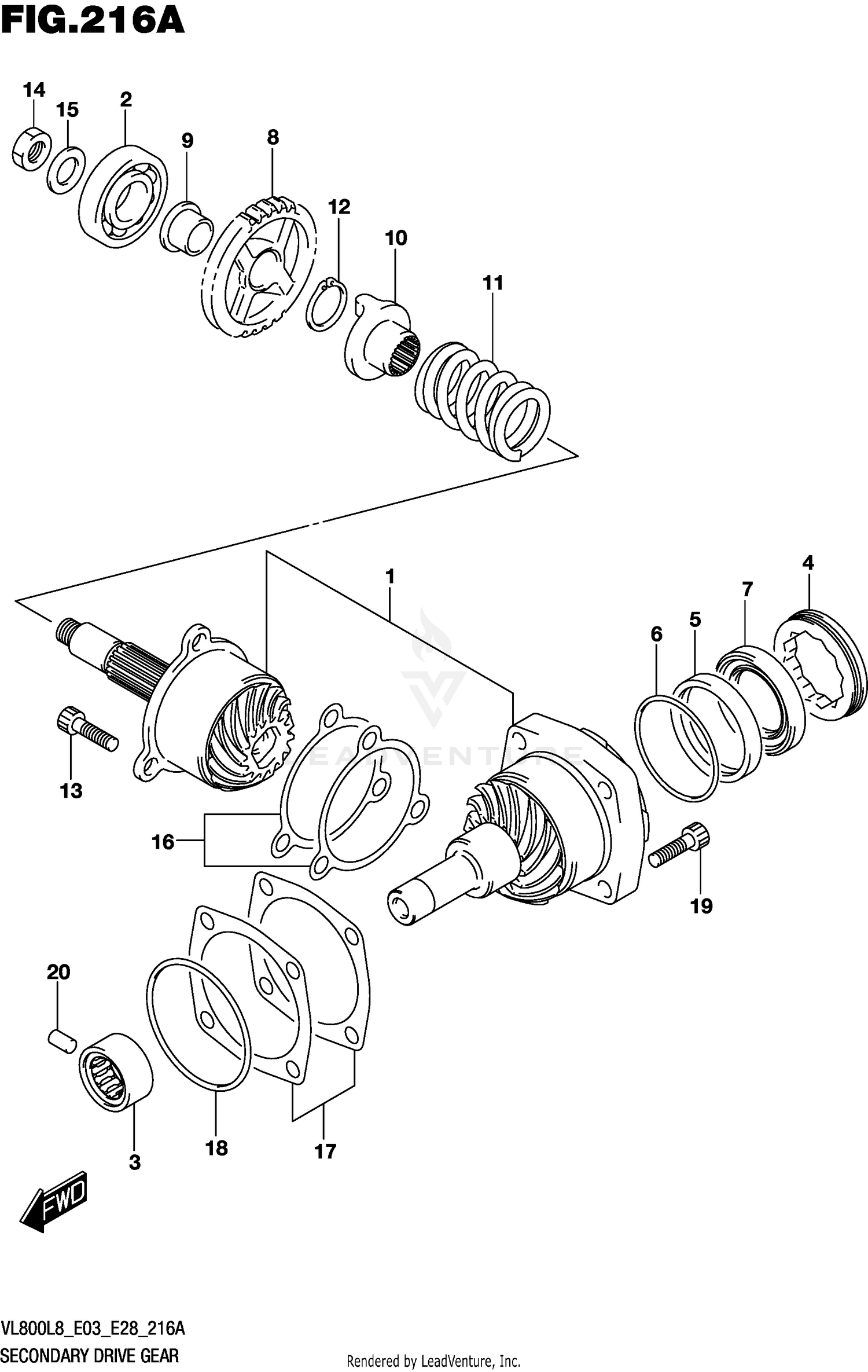 SECONDARY DRIVE GEAR