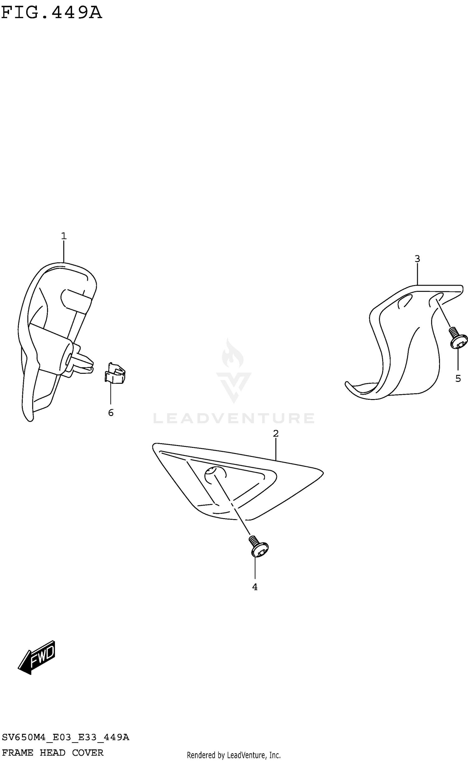 FRAME HEAD COVER (SV650M4 E03)