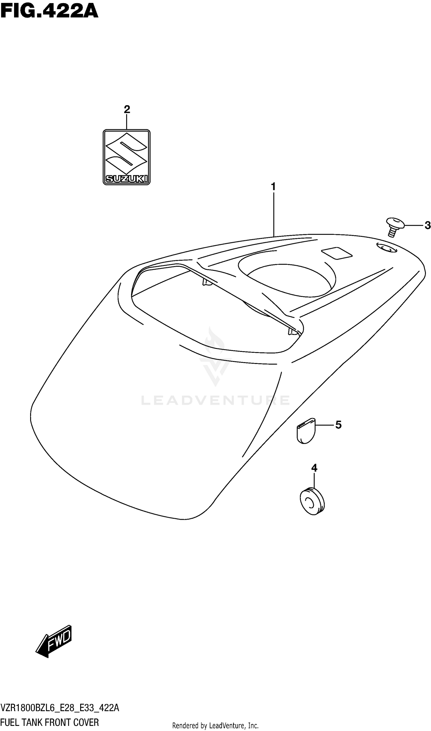FUEL TANK FRONT COVER