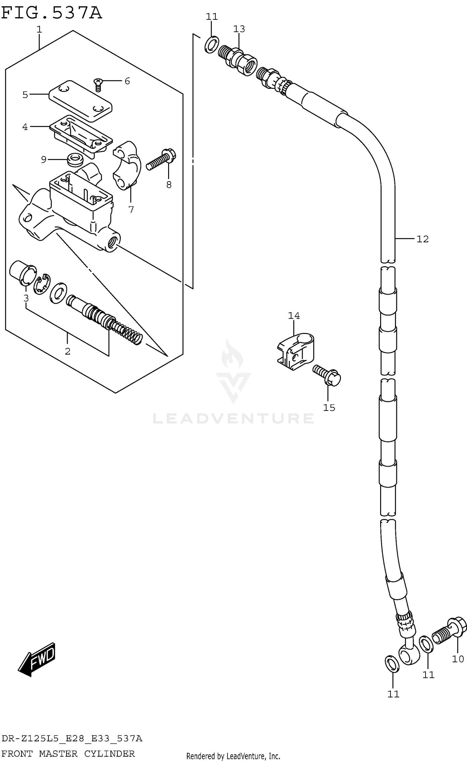 FRONT MASTER CYLINDER (DR-Z125LL5 E28)