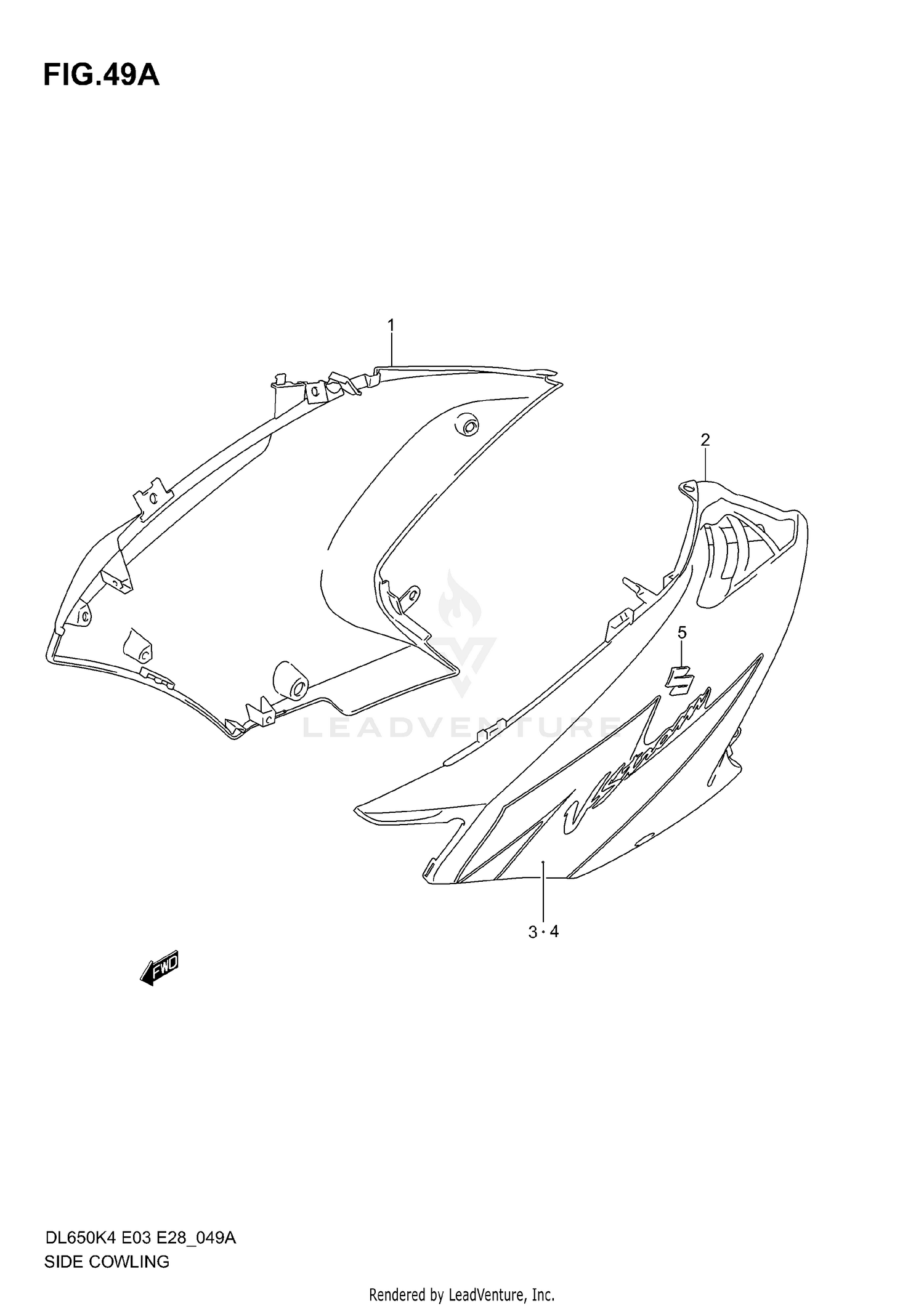SIDE COWLING (MODEL K5)