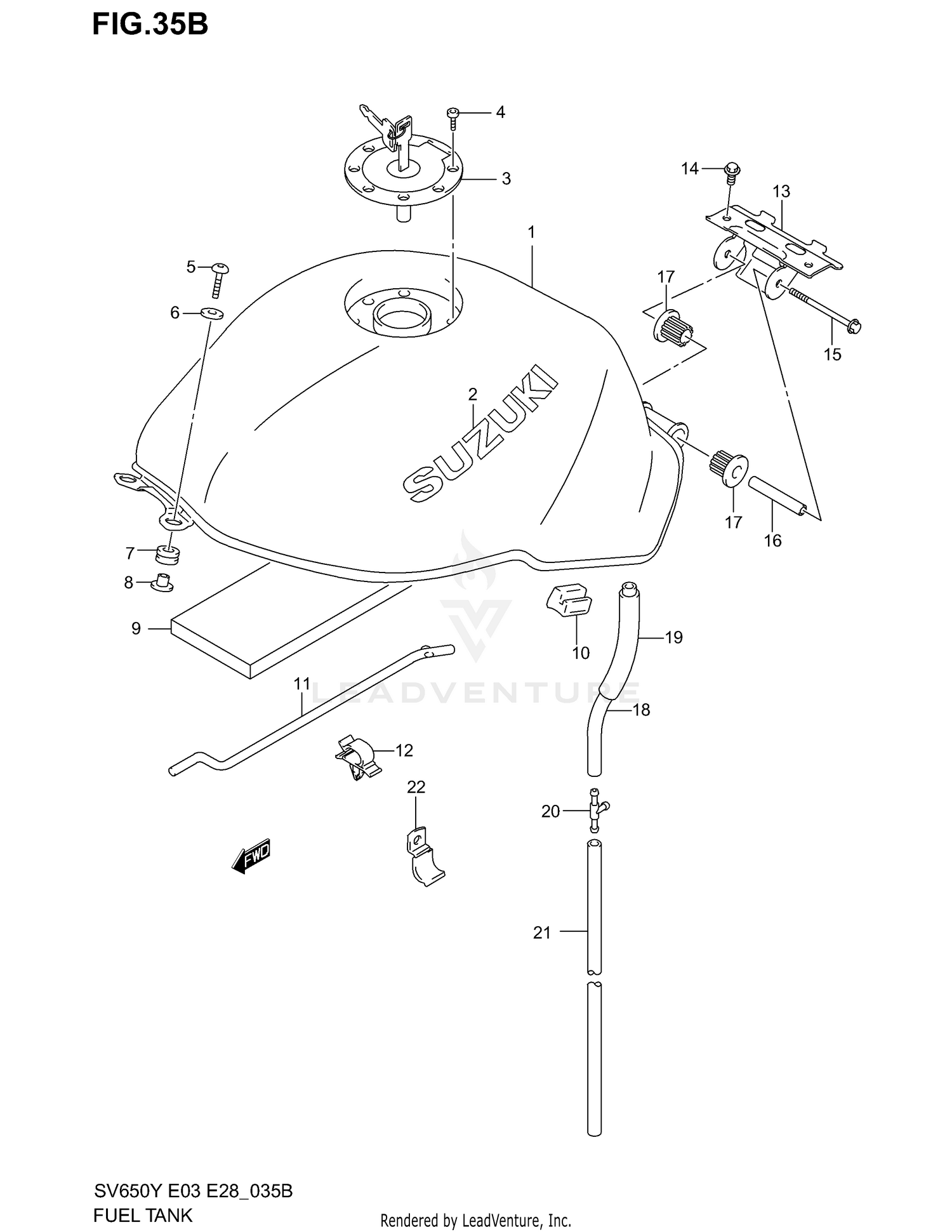 FUEL TANK (MODLE K1)