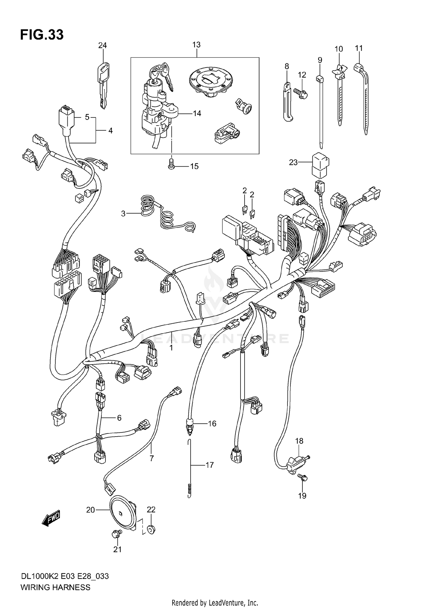 WIRING HARNESS (MODEL K2/K3)