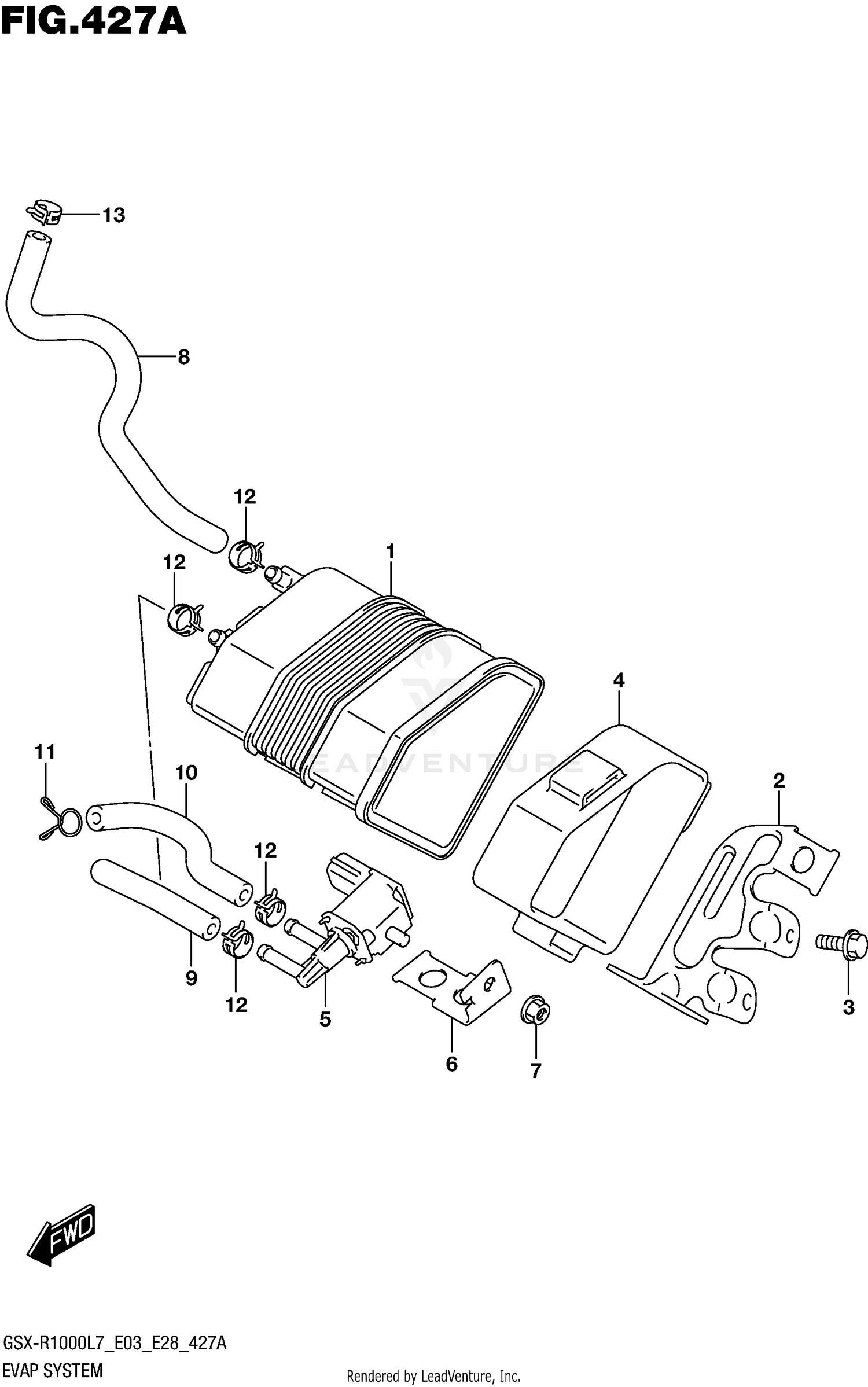 EVAP SYSTEM (GSX-R1000L7 E33)