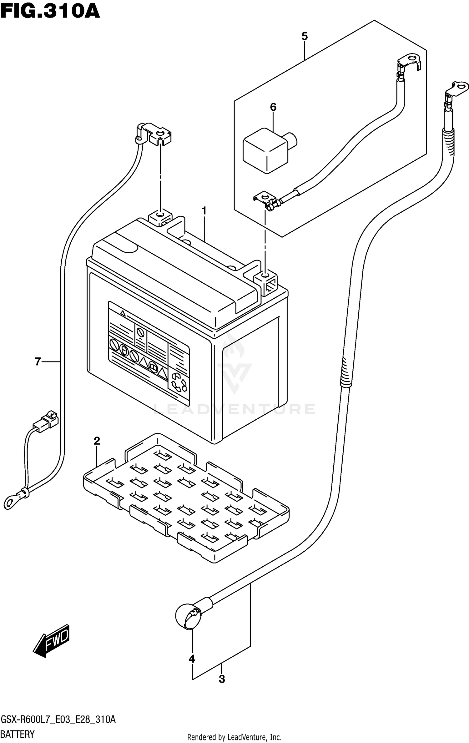 BATTERY (GSX-R600L7 E03)