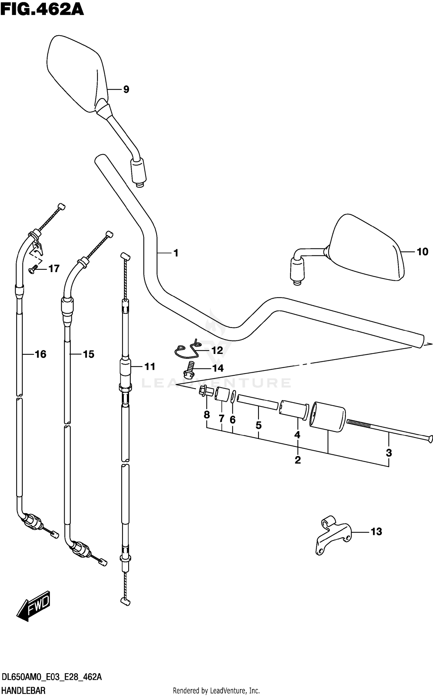 HANDLEBAR (DL650A)