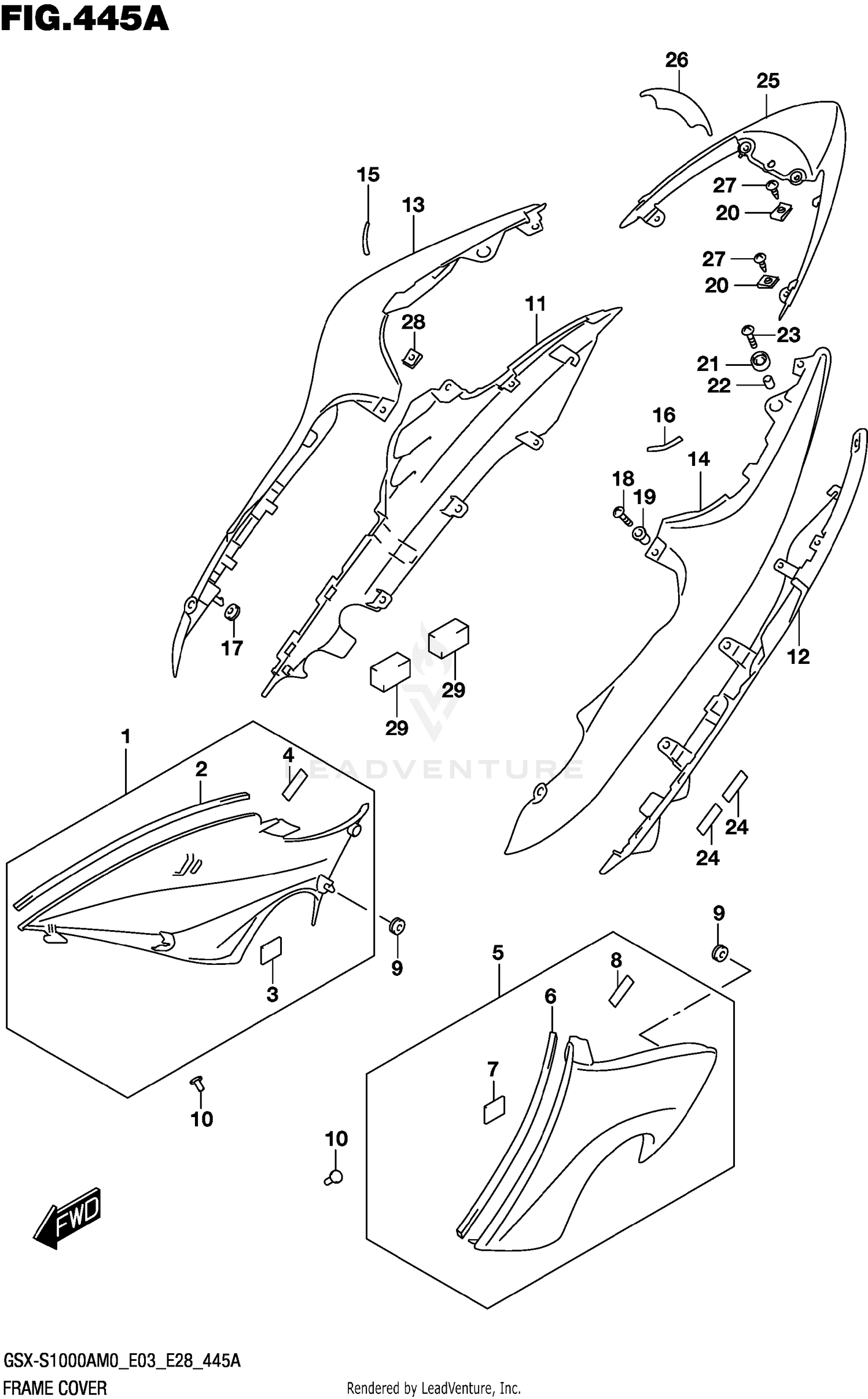 FRAME COVER (GSX-S1000A)