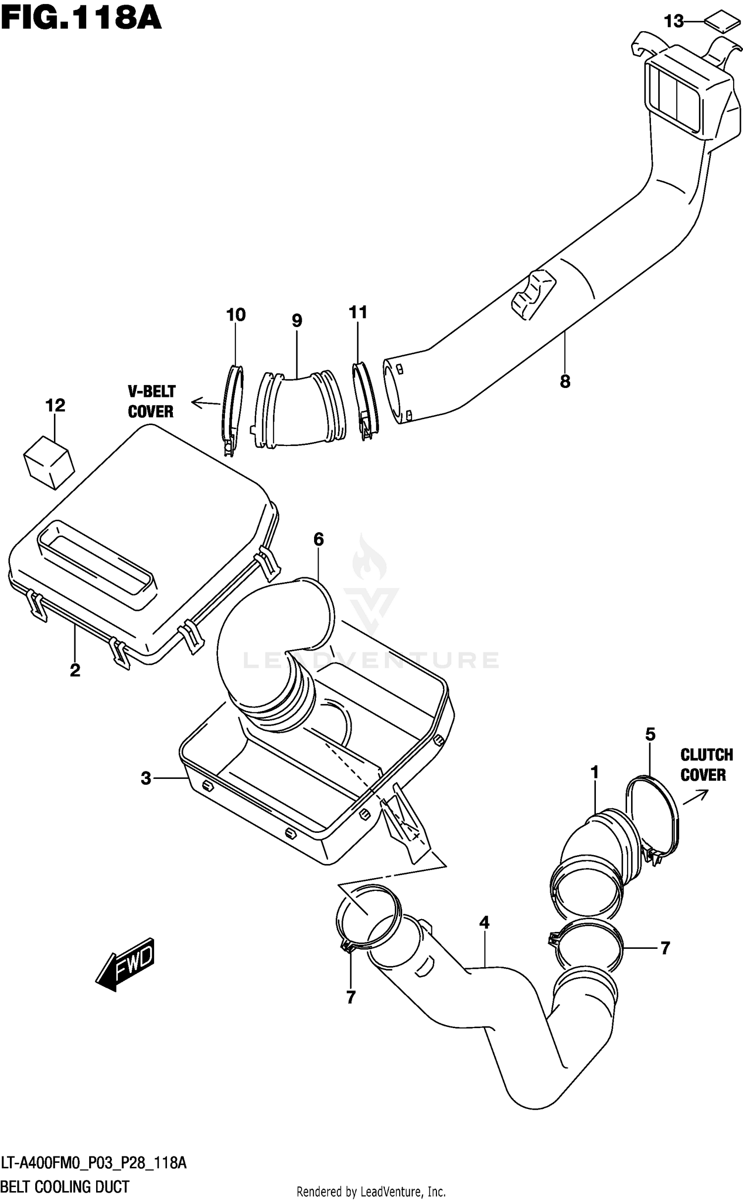 BELT COOLING DUCT