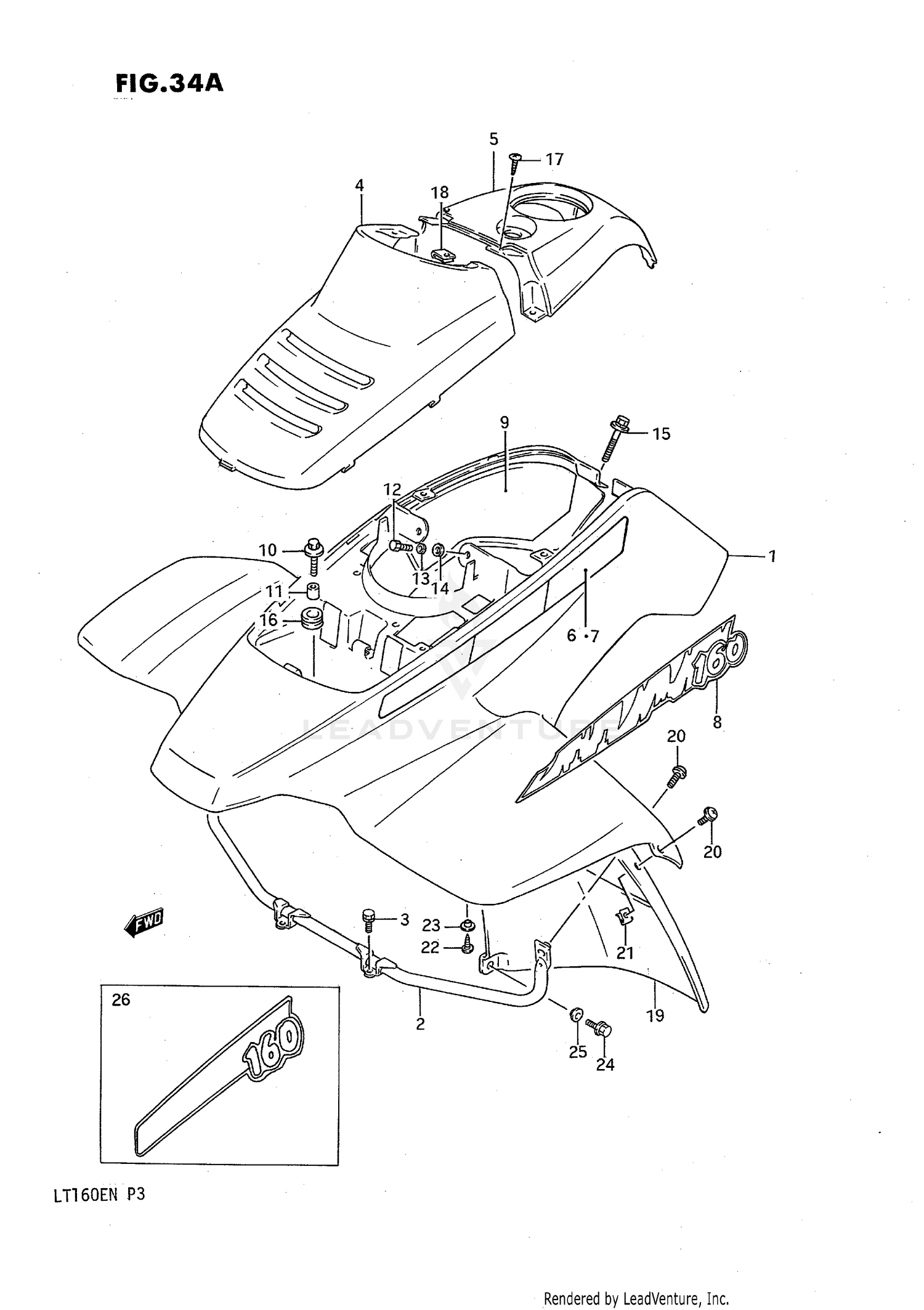 FRONT FENDER (MODEL L/M/N)