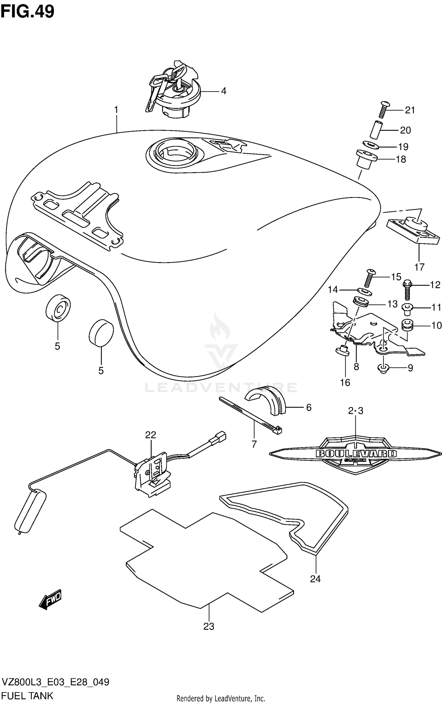 FUEL TANK (VZ800L3 E33)