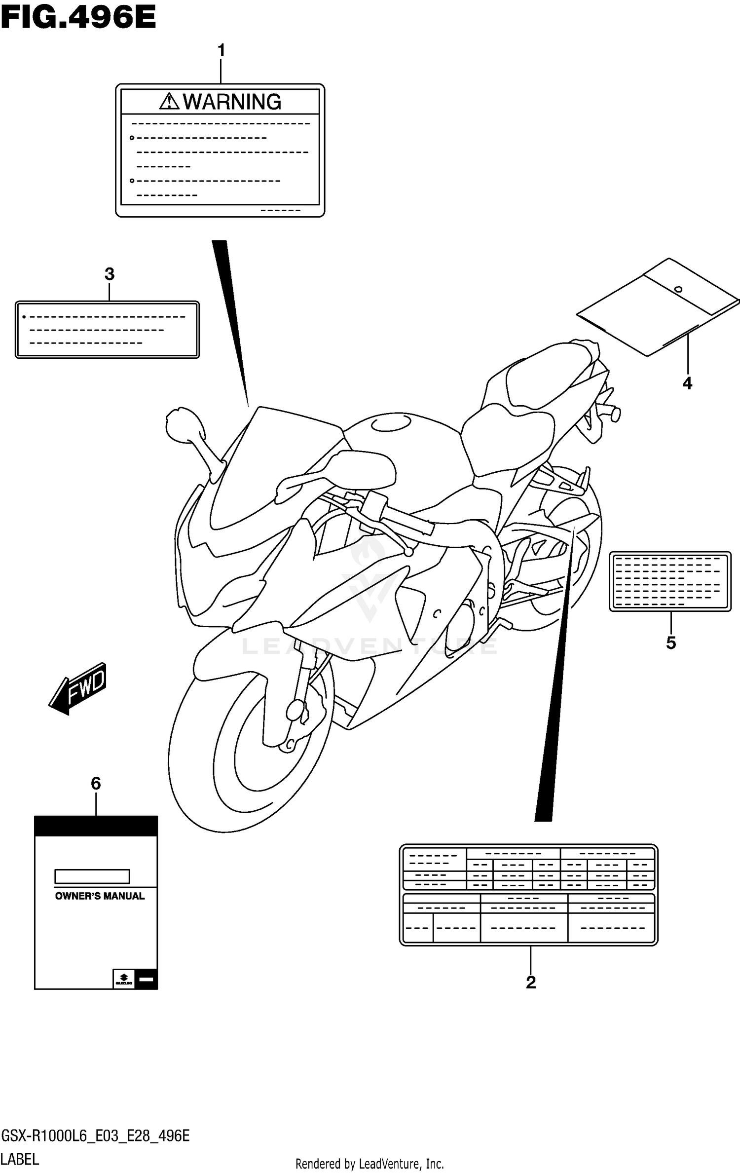 LABEL (GSX-R1000AL6 E33)