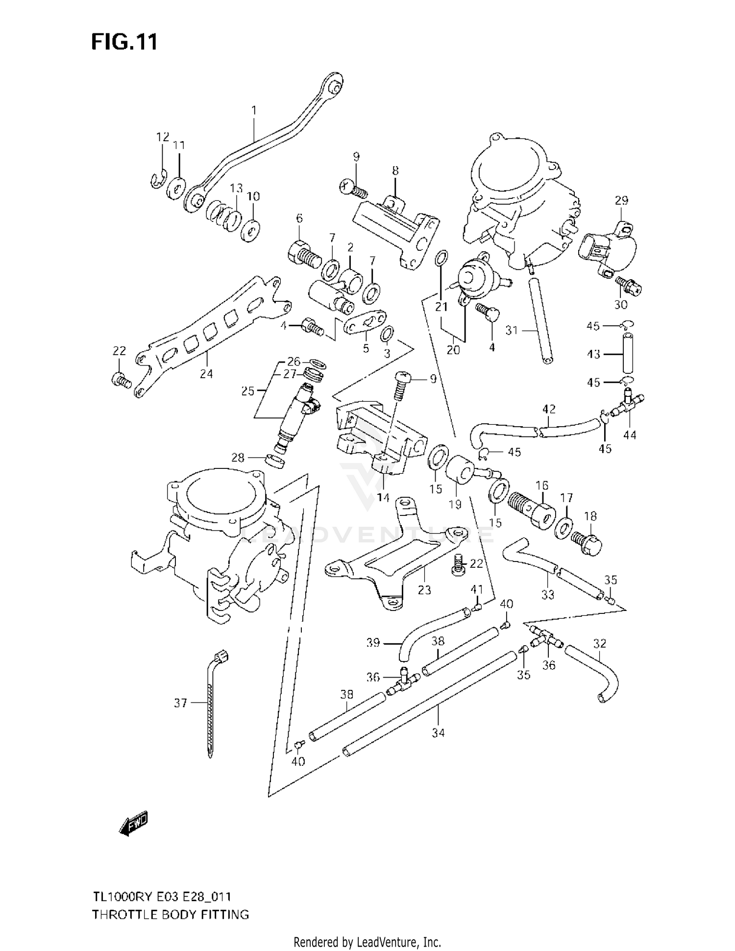THROTTLE BODY FITTING PARTS