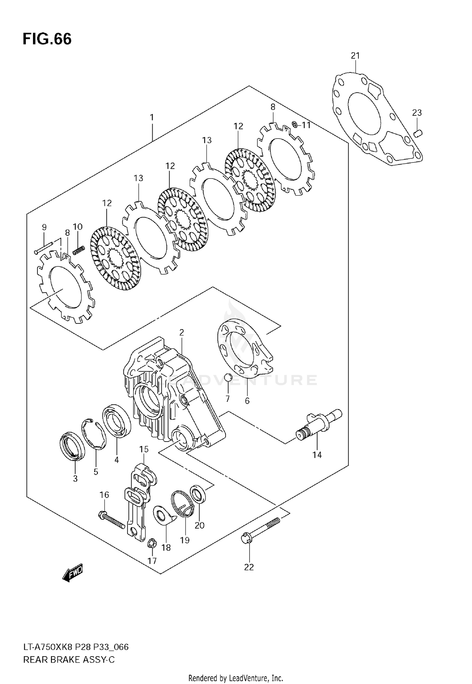 REAR BRAKE ASSY