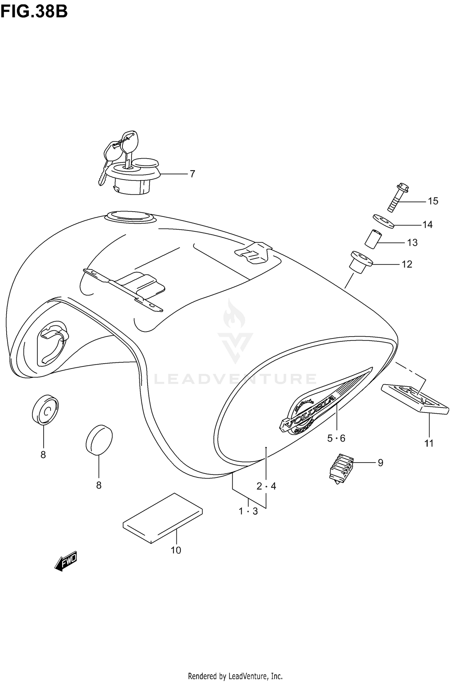FUEL TANK (MODEL K3)