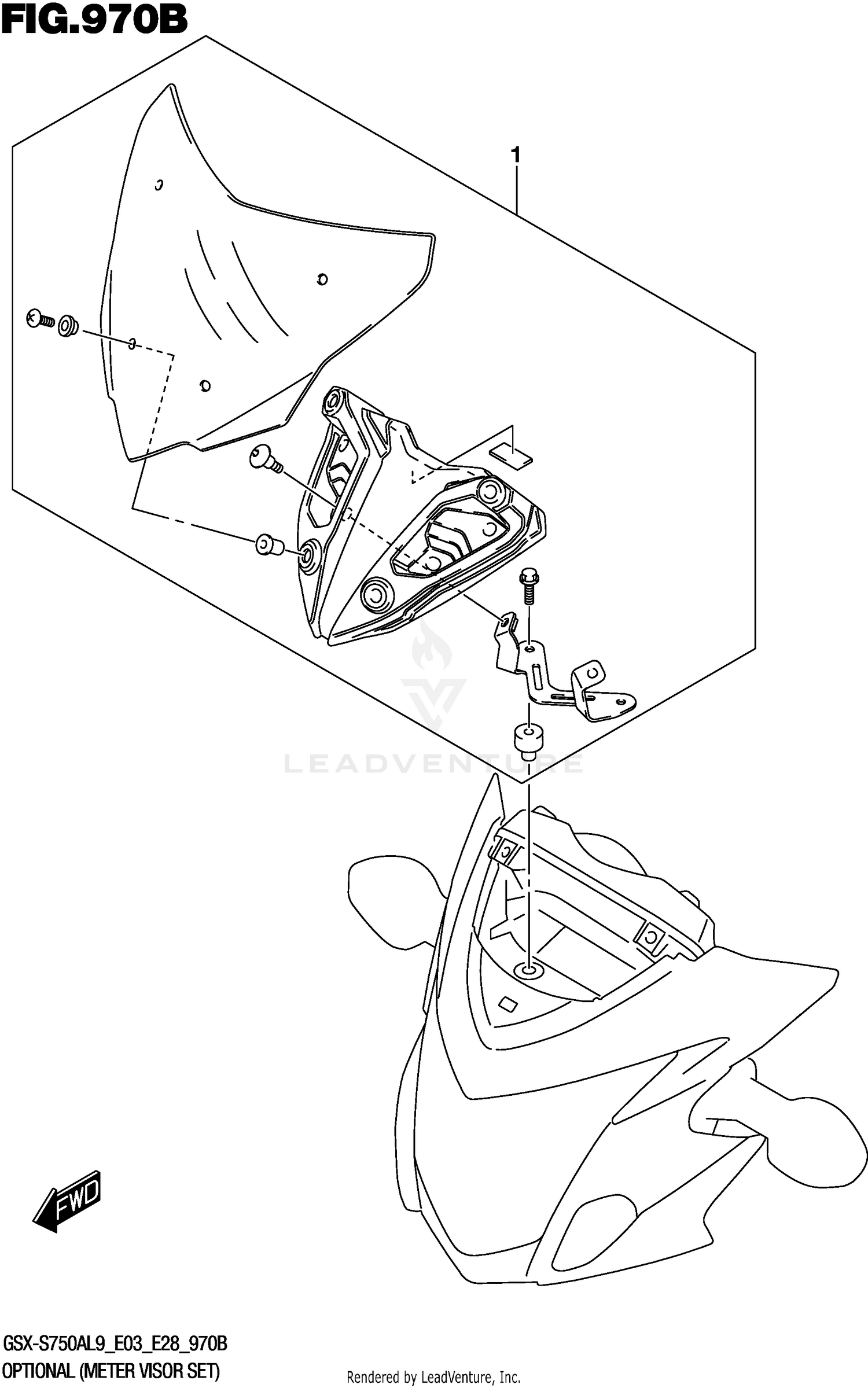 OPTIONAL (METER VISOR SET)