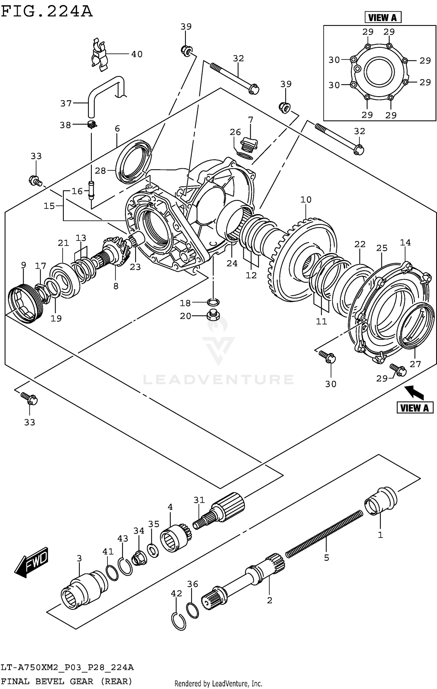 FINAL BEVEL GEAR (REAR)