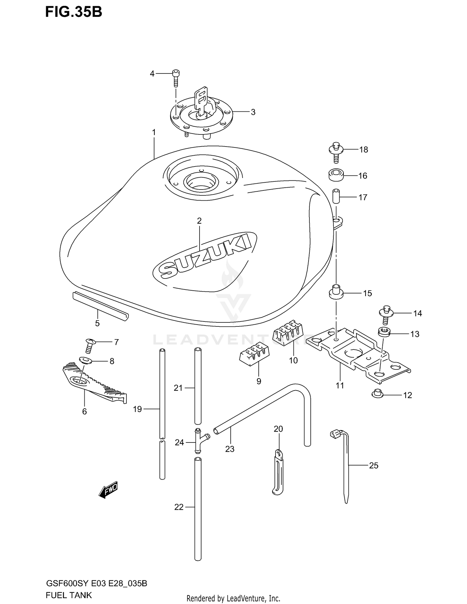 FUEL TANK (MODEL K2)