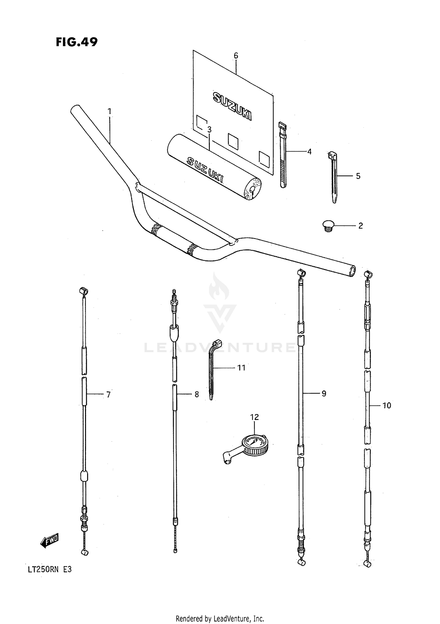 HANDLEBAR - CONTROL CABLE