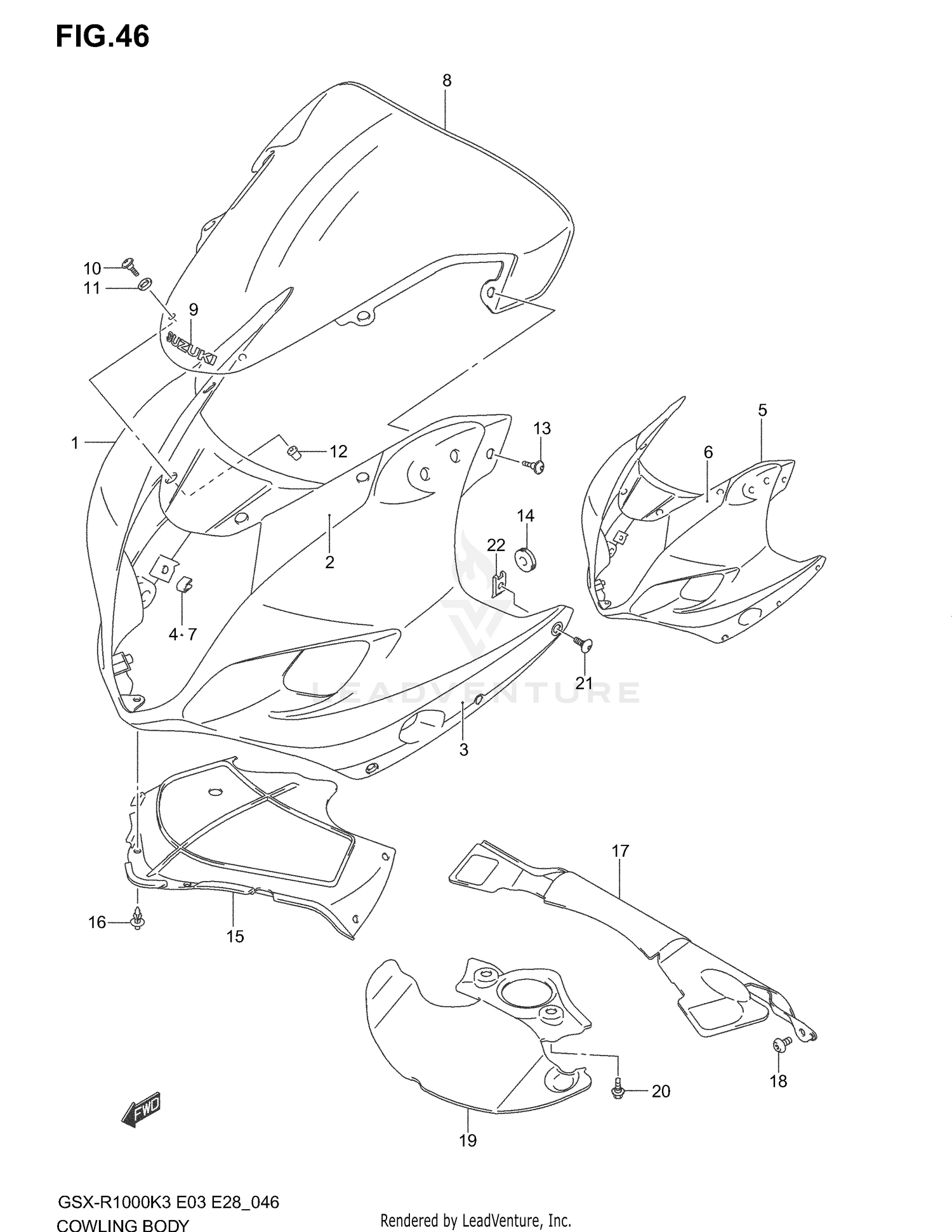 COWLING BODY (MODEL K3)