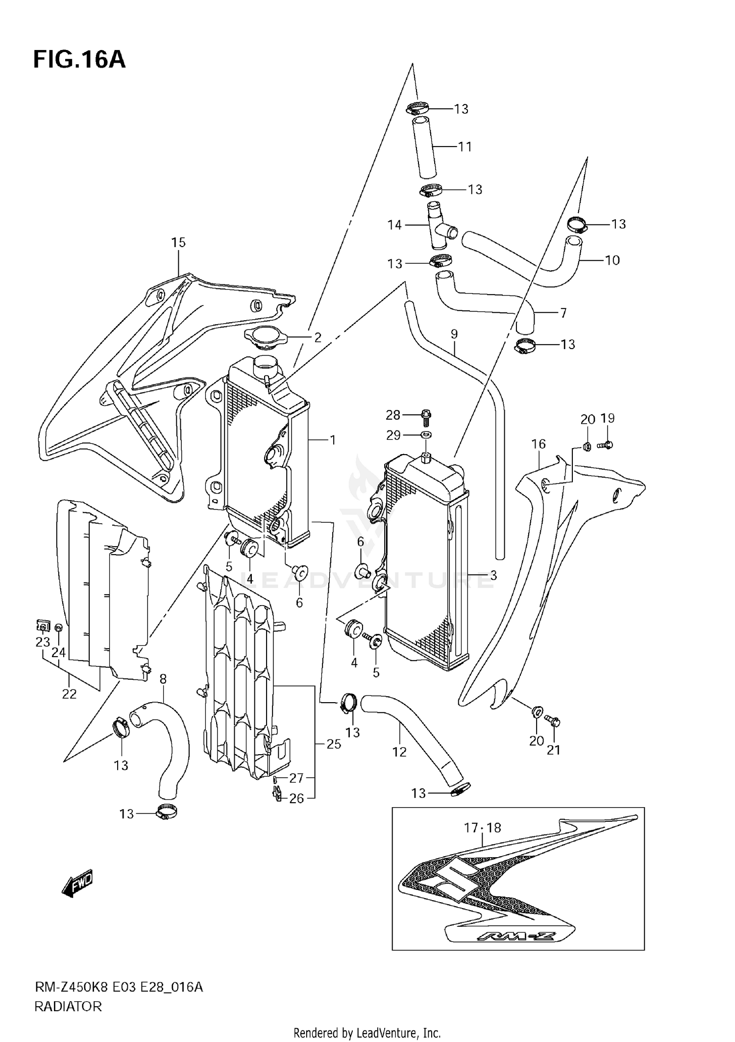 RADIATOR (RM-Z450 L0)