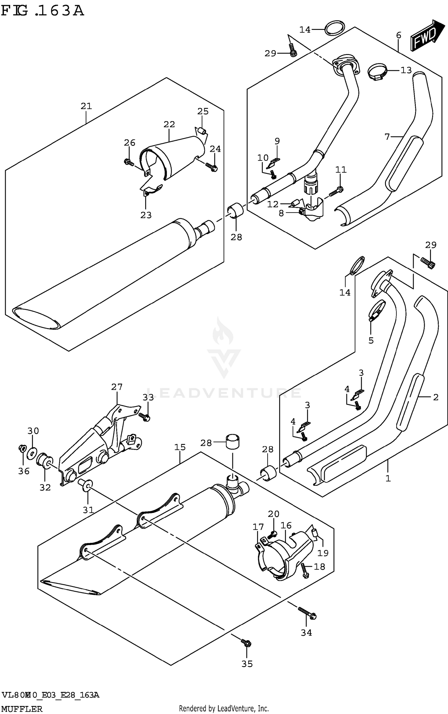 MUFFLER (E03,E28)