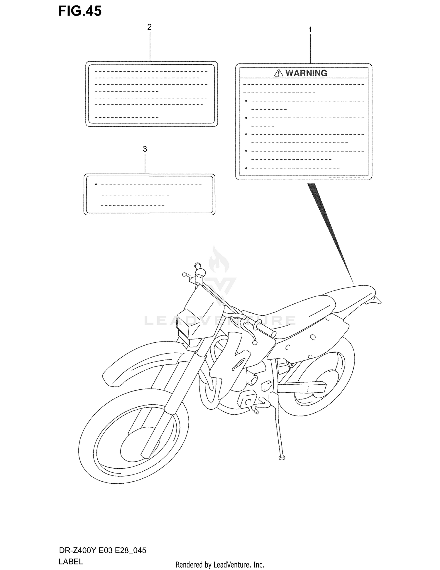 LABEL (MODEL Y/K1/K2/K3)