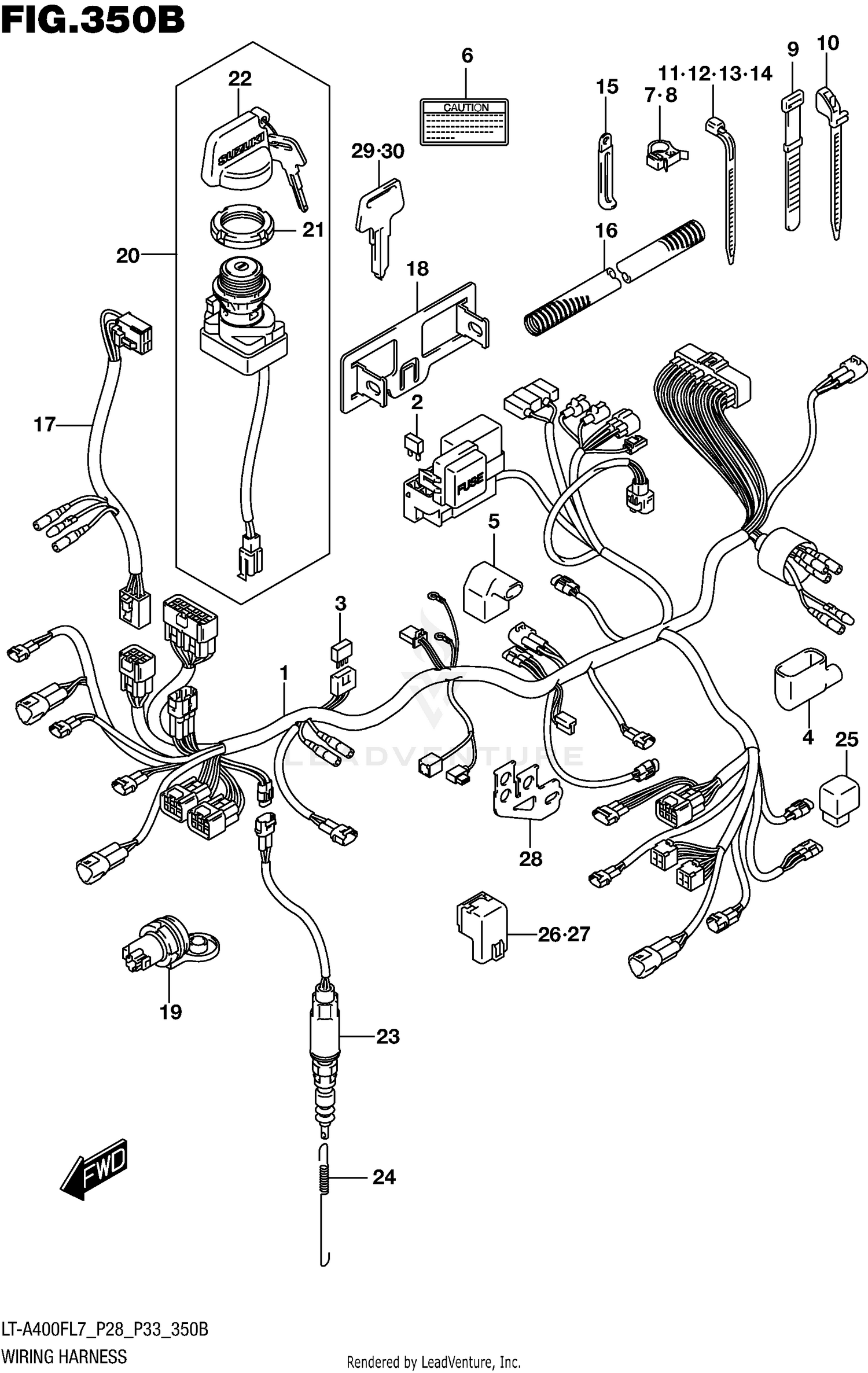 WIRING HARNESS (LT-A400FL7 P33)