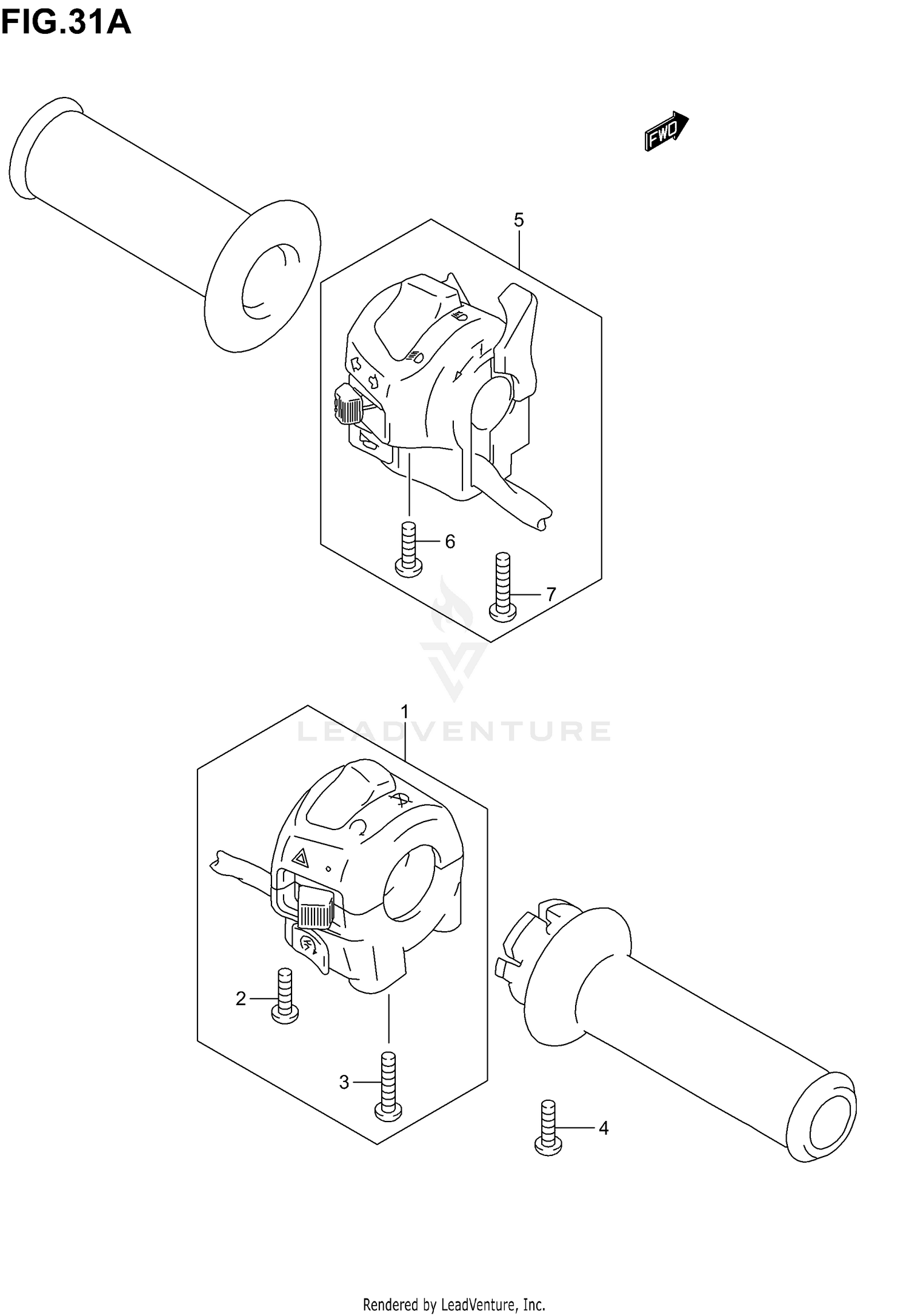 HANDLE SWITCH (MODEL K4/K5)