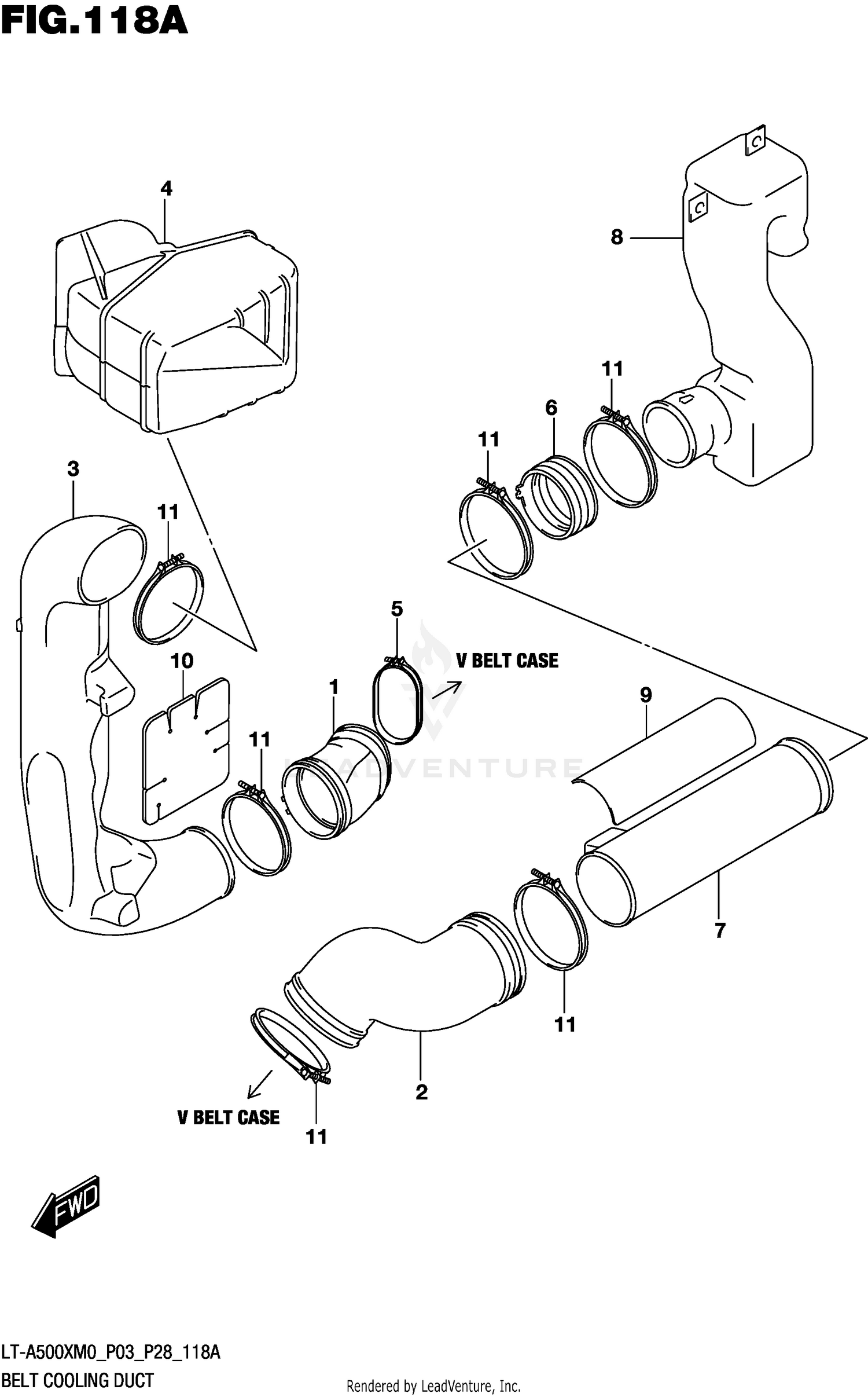 BELT COOLING DUCT