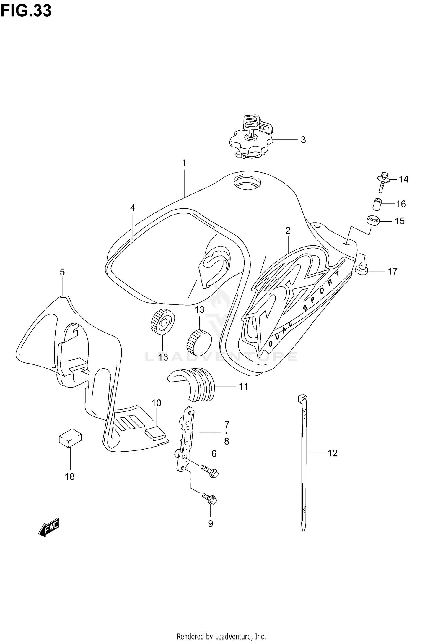 FUEL TANK (MODEL K1)