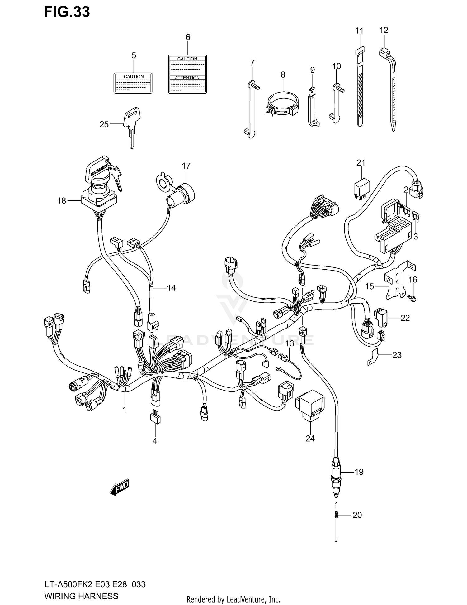 WIRING HARNESS (MODEL K2)