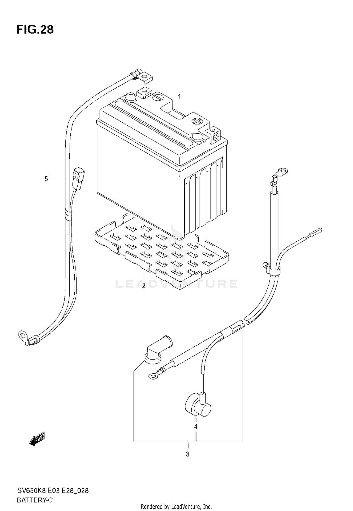 BATTERY (SV650A/SV650SA)